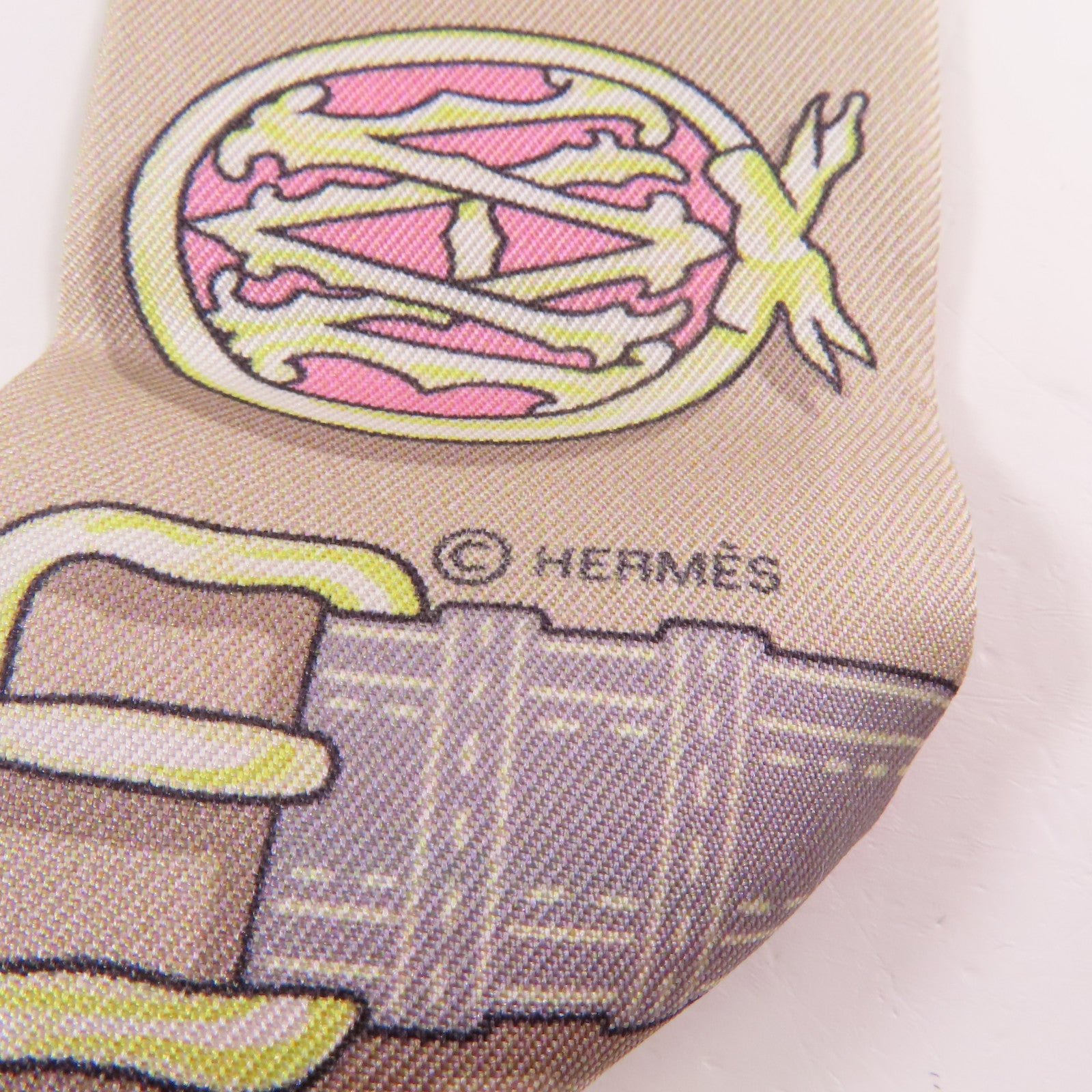 HERMES 絲質Twilly絲巾