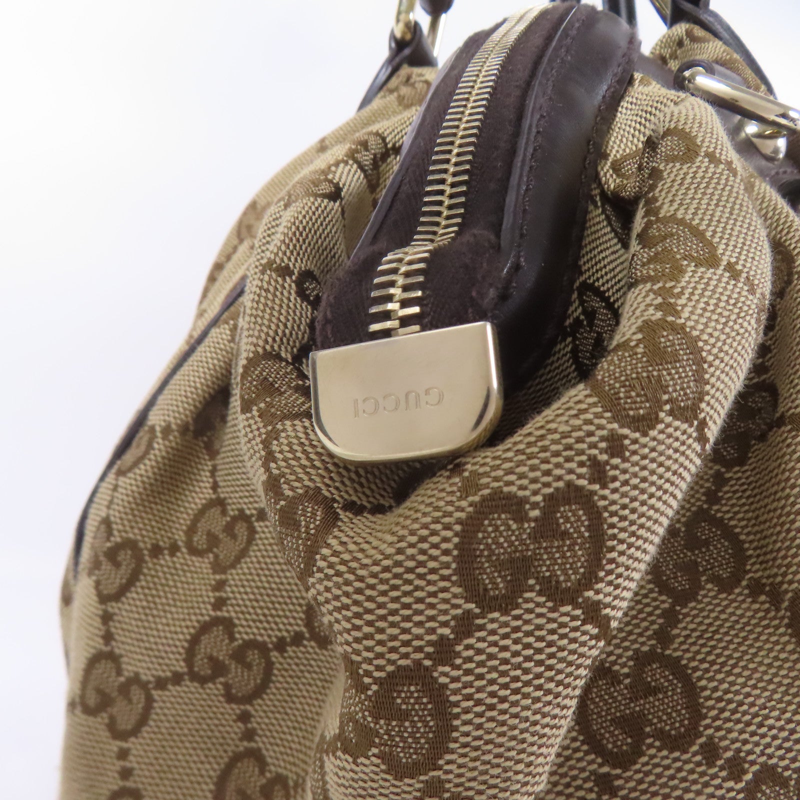 GUCCI GG Shoulder Bag 223974 GG Canvas Brown