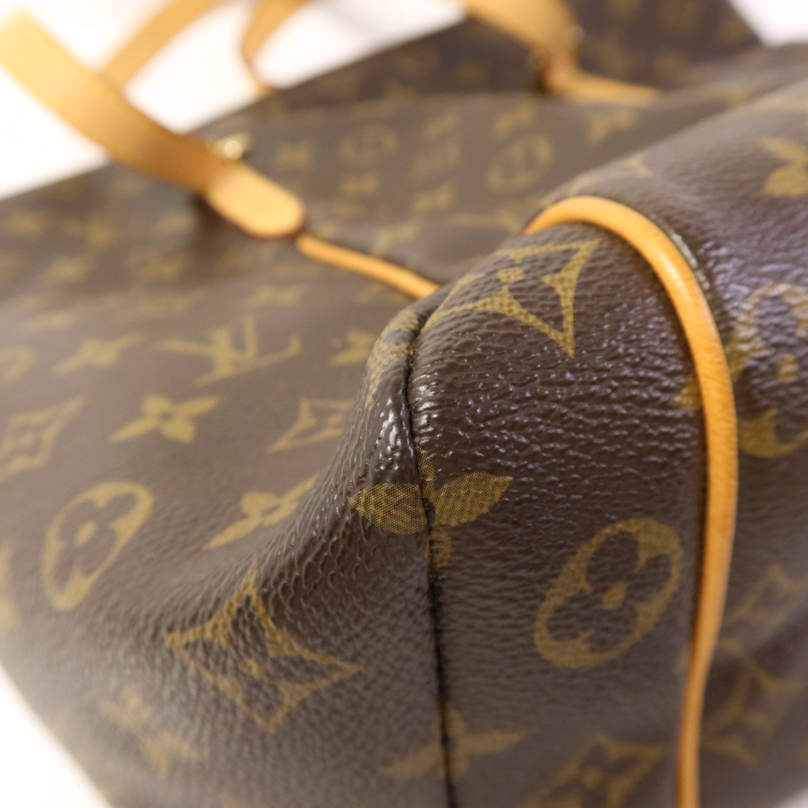 LOUIS VUITTON Monogram Totally MM金扣肩背袋棕色