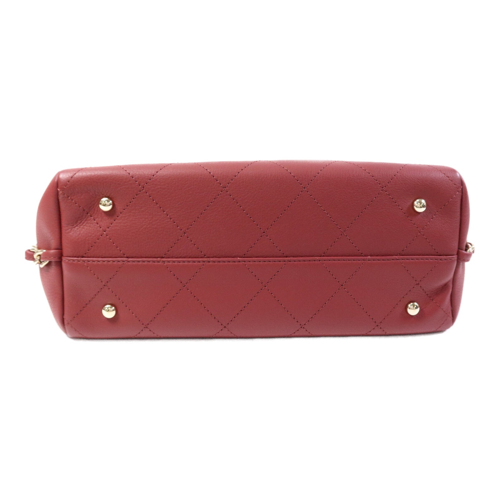 CHANEL 牛皮皮革2 Way Shoulder Bag金扣鏈帶肩背袋