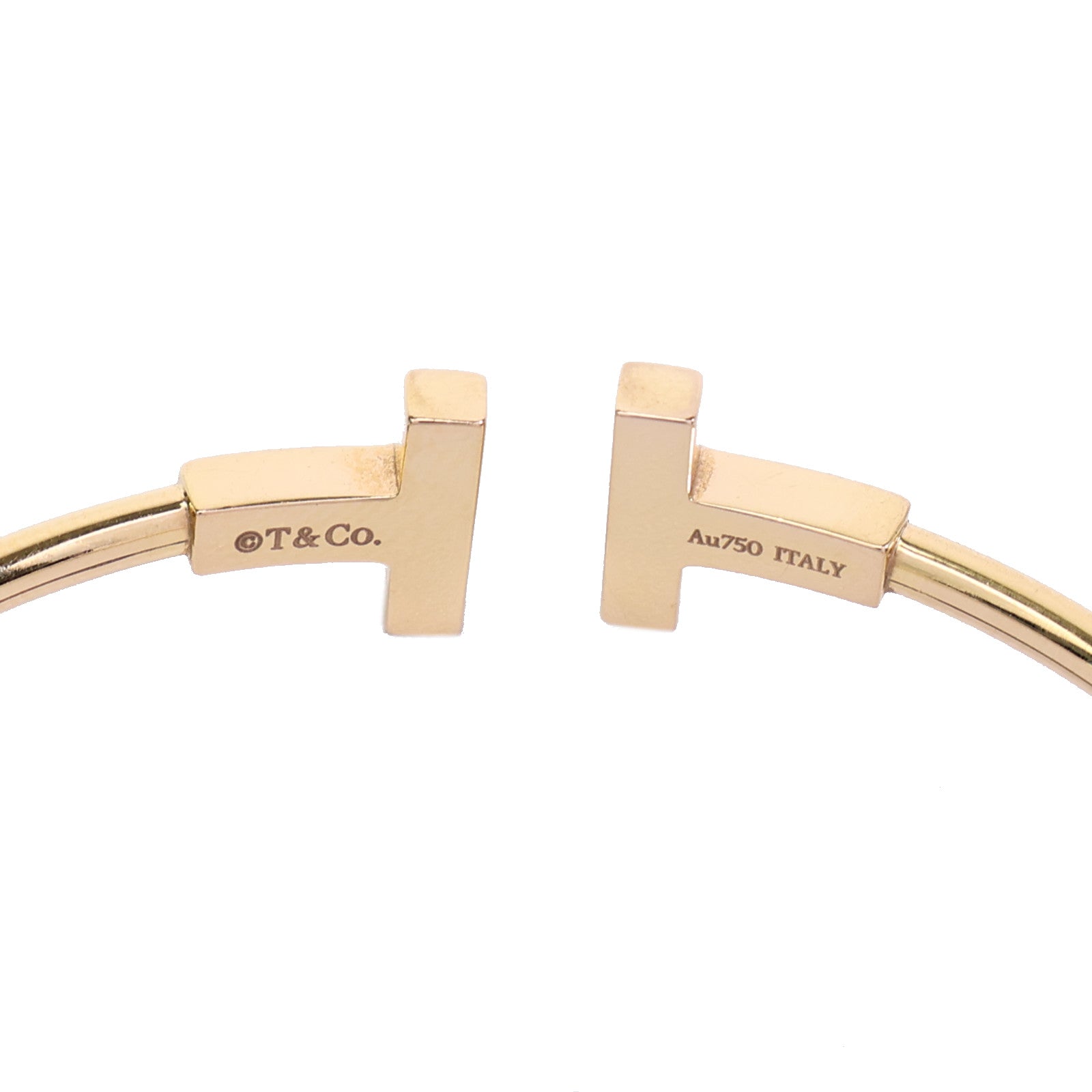 TIFFANY＆CO 18K黃金T Wire Bracelet手鐲