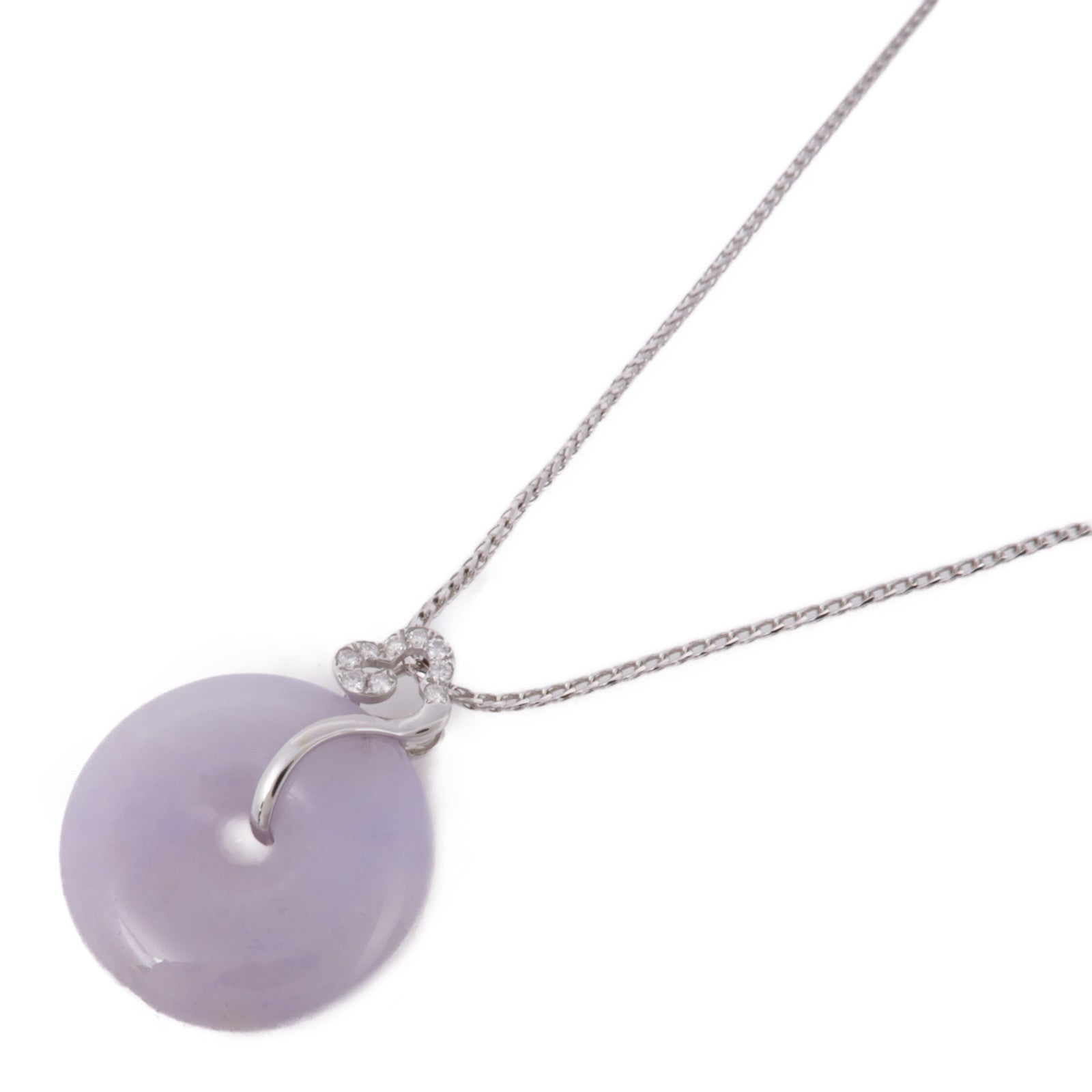 JEWELRY 18K白金Jade/Diamond Necklace翡翠/鑽石項鍊