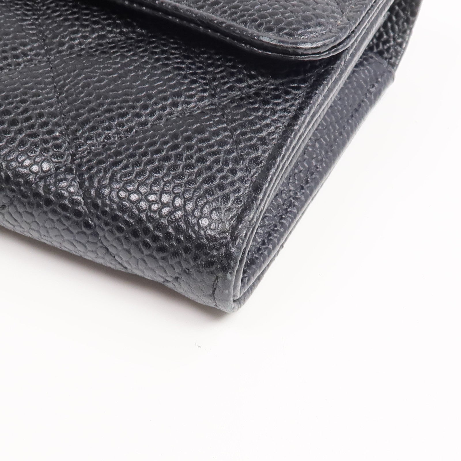 CHANEL 牛皮皮革Classic Long Flap Wallet金扣長錢包