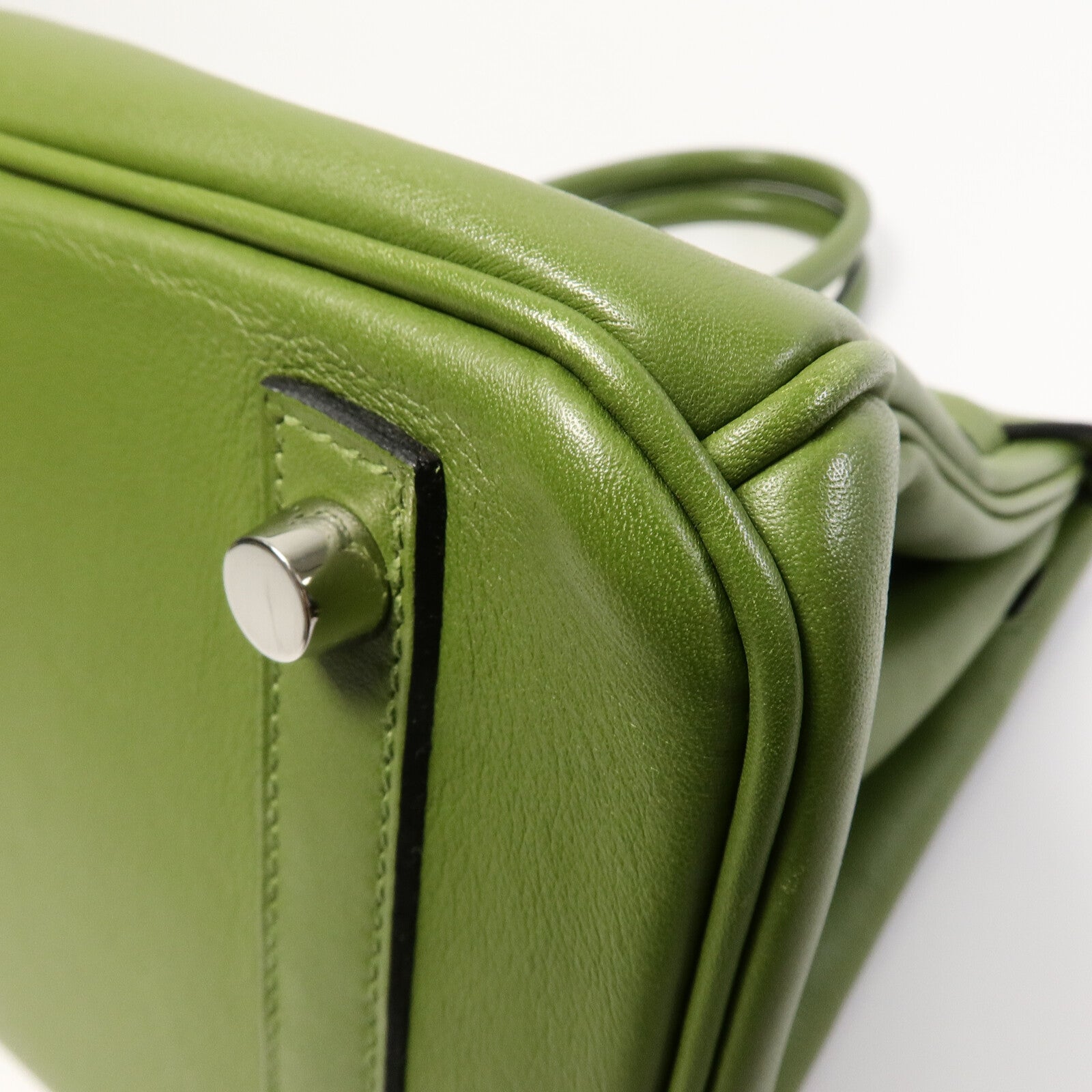 HERMES Swift皮革Birkin 30手挽袋Pelouse