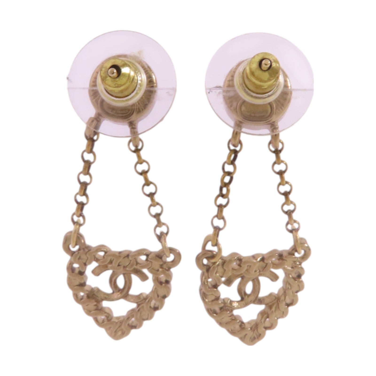 CHANEL 【激減優惠】金屬/水鑽Earrings金扣耳環