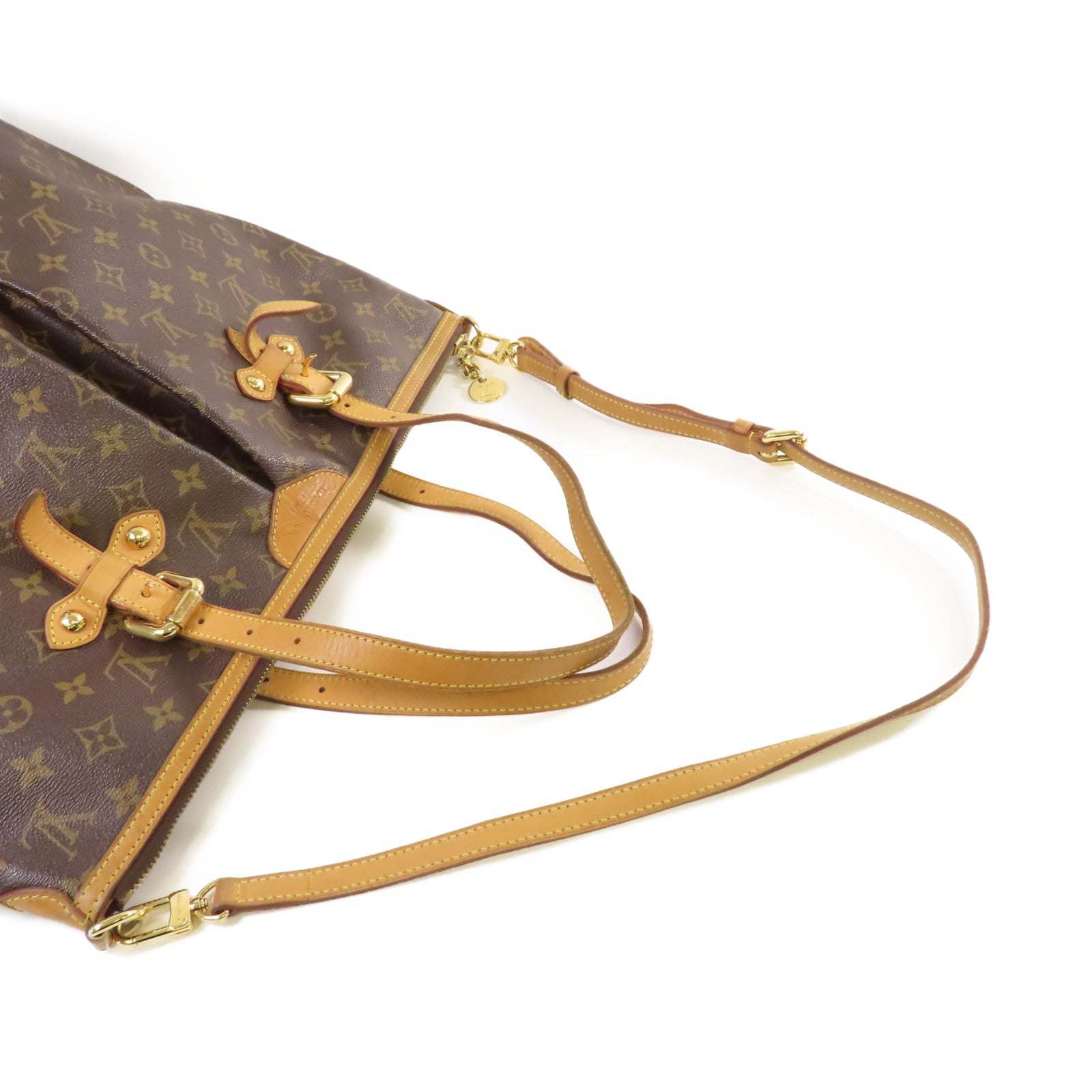 LOUIS VUITTON 【激減優惠】Monogram Palermo GM 2Way Shoulder Bag金扣手挽肩背兩用袋啡色