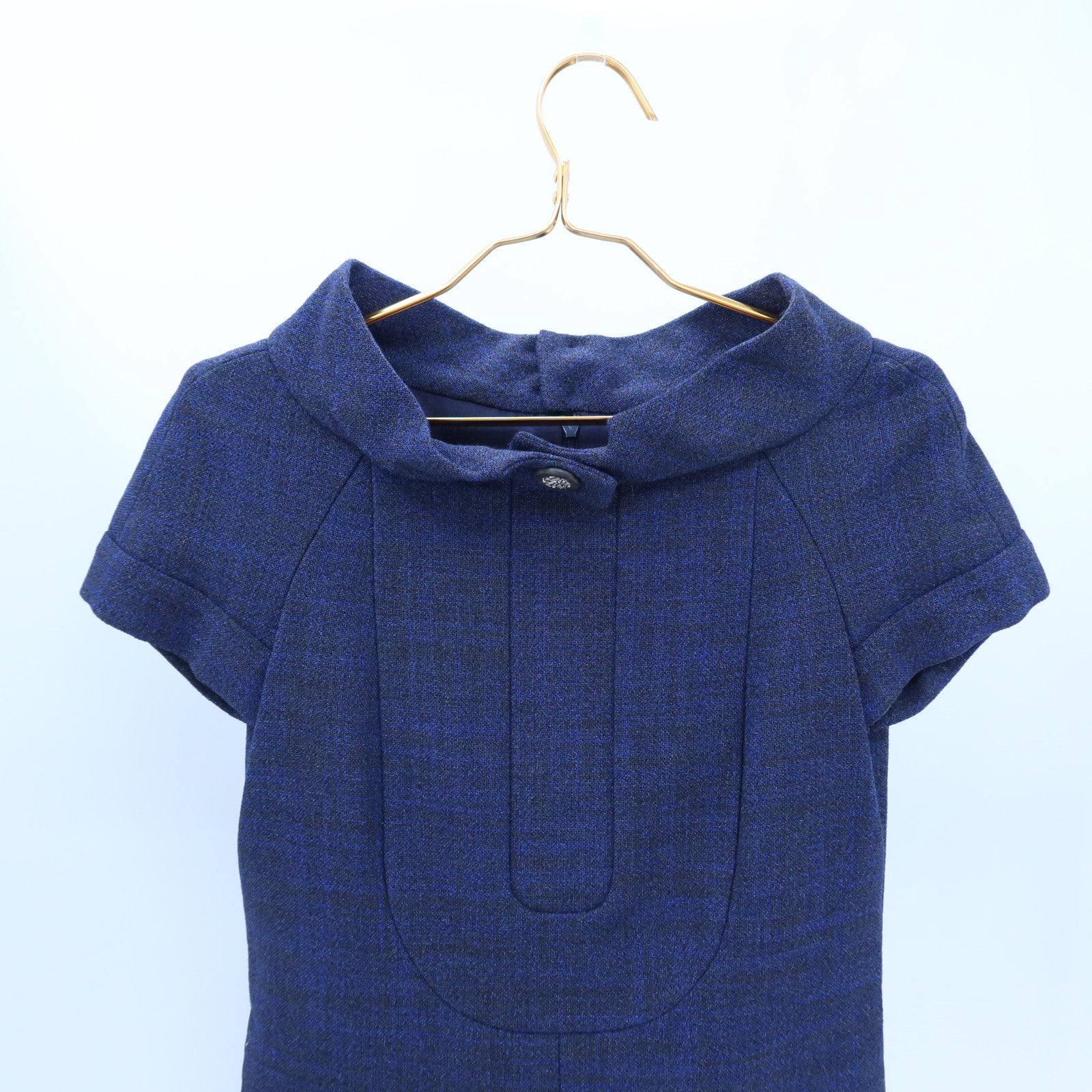CHANEL Wool/Nylon Short-Sleeved Dress連身裙