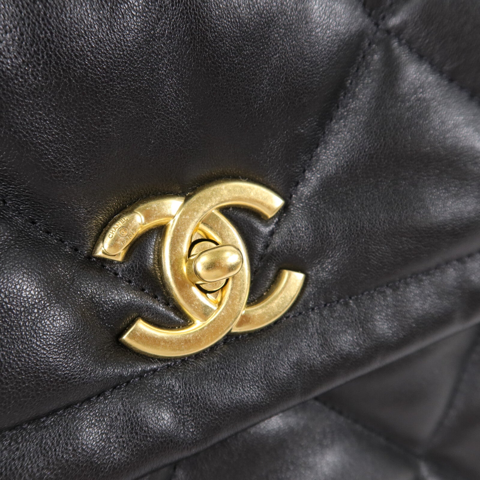 CHANEL 羊皮皮革25K Flap Bag Large鏈帶肩背袋
