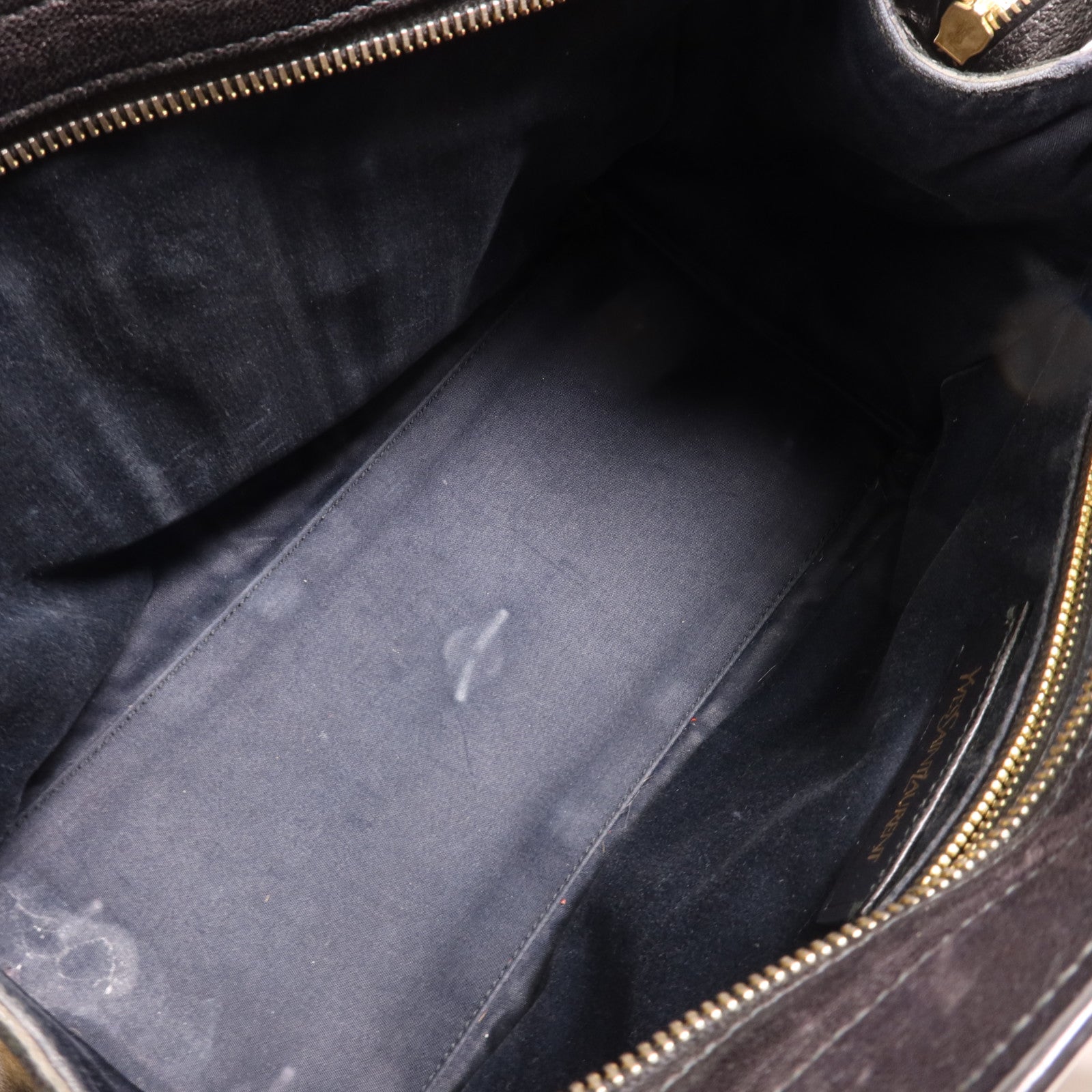 YVES SAINT LAURENT 牛皮皮革Cabas Chyc金扣手挽肩背兩用袋