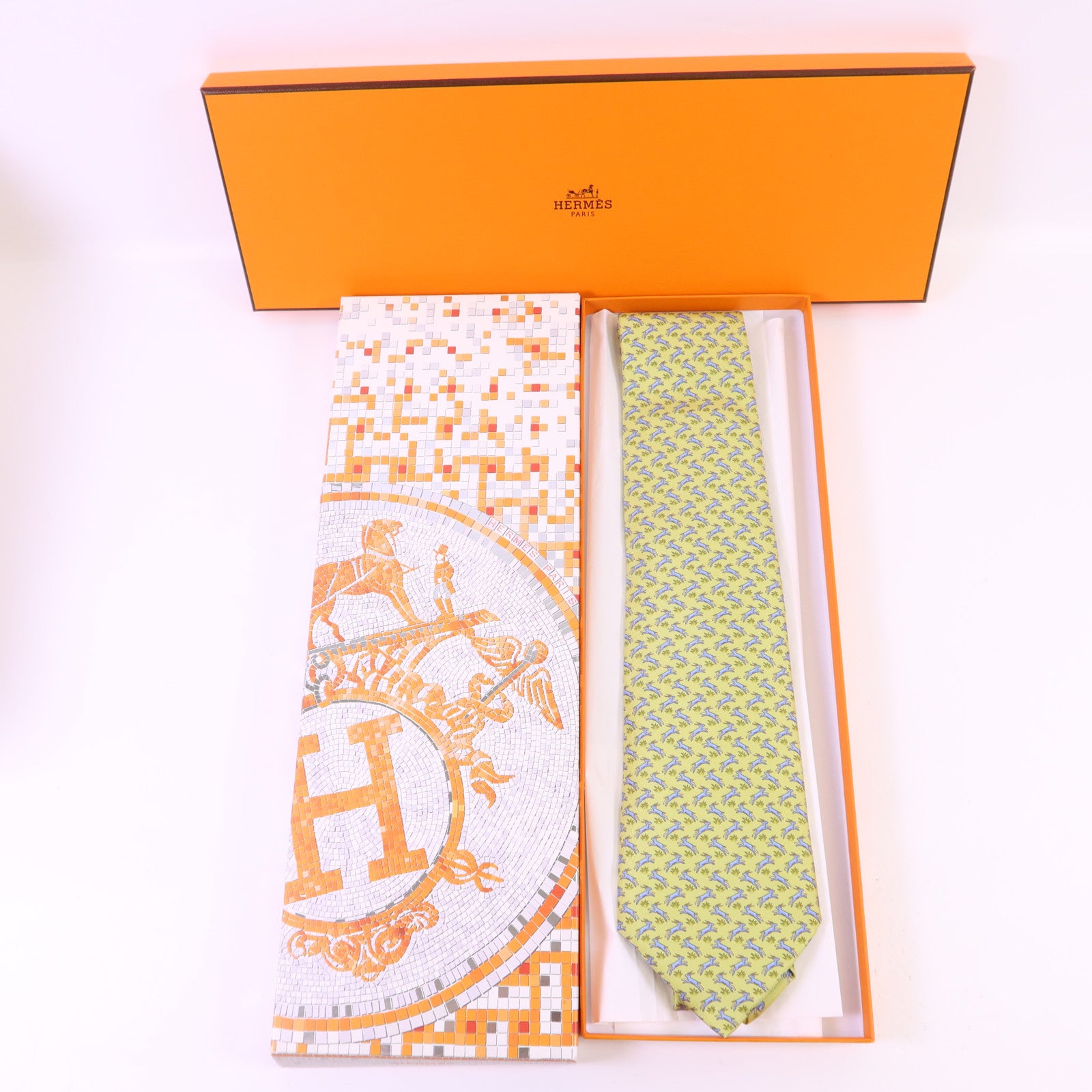 HERMES 【激減優惠】絲質Necktie領帶