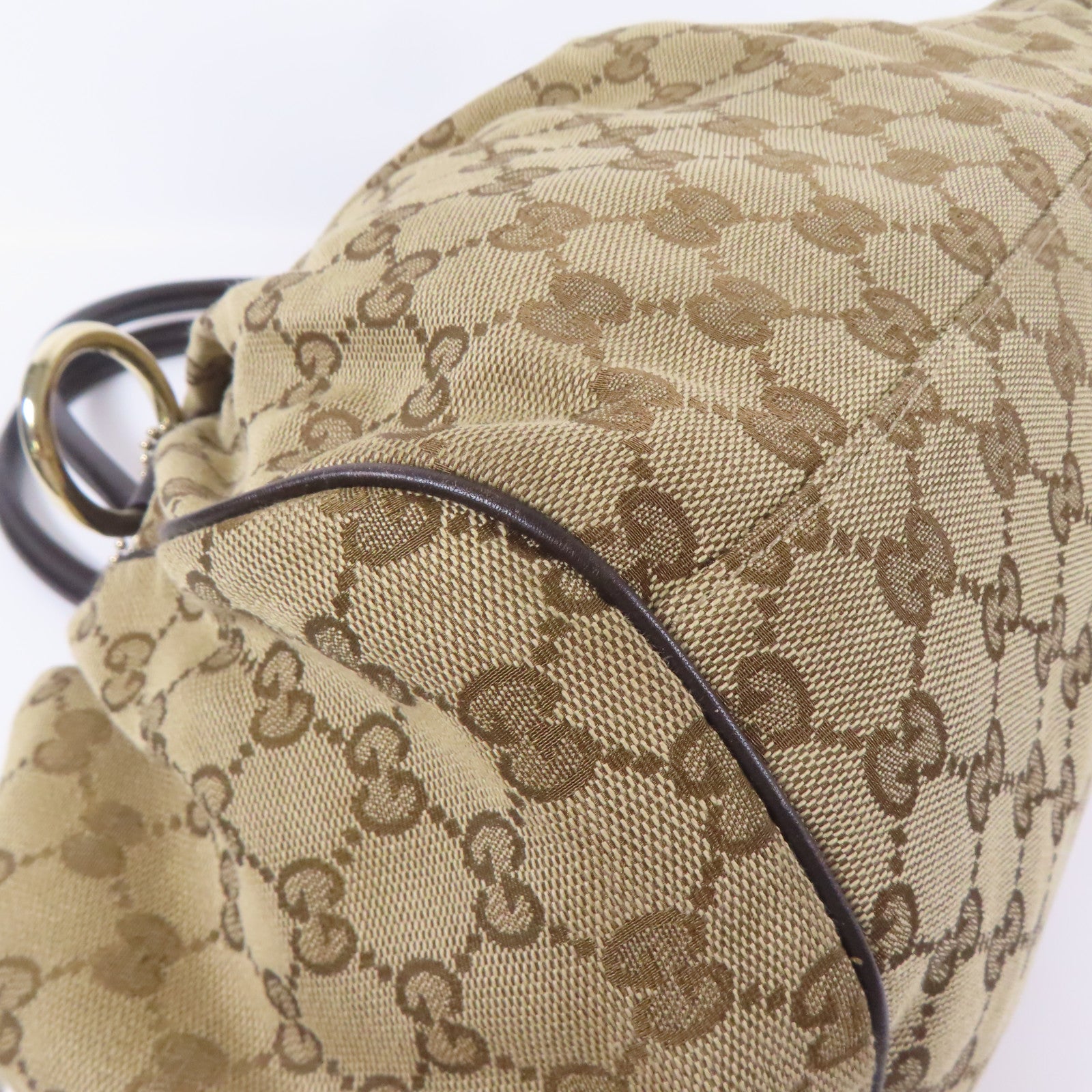 GUCCI GG Shoulder Bag 223974 GG Canvas Brown