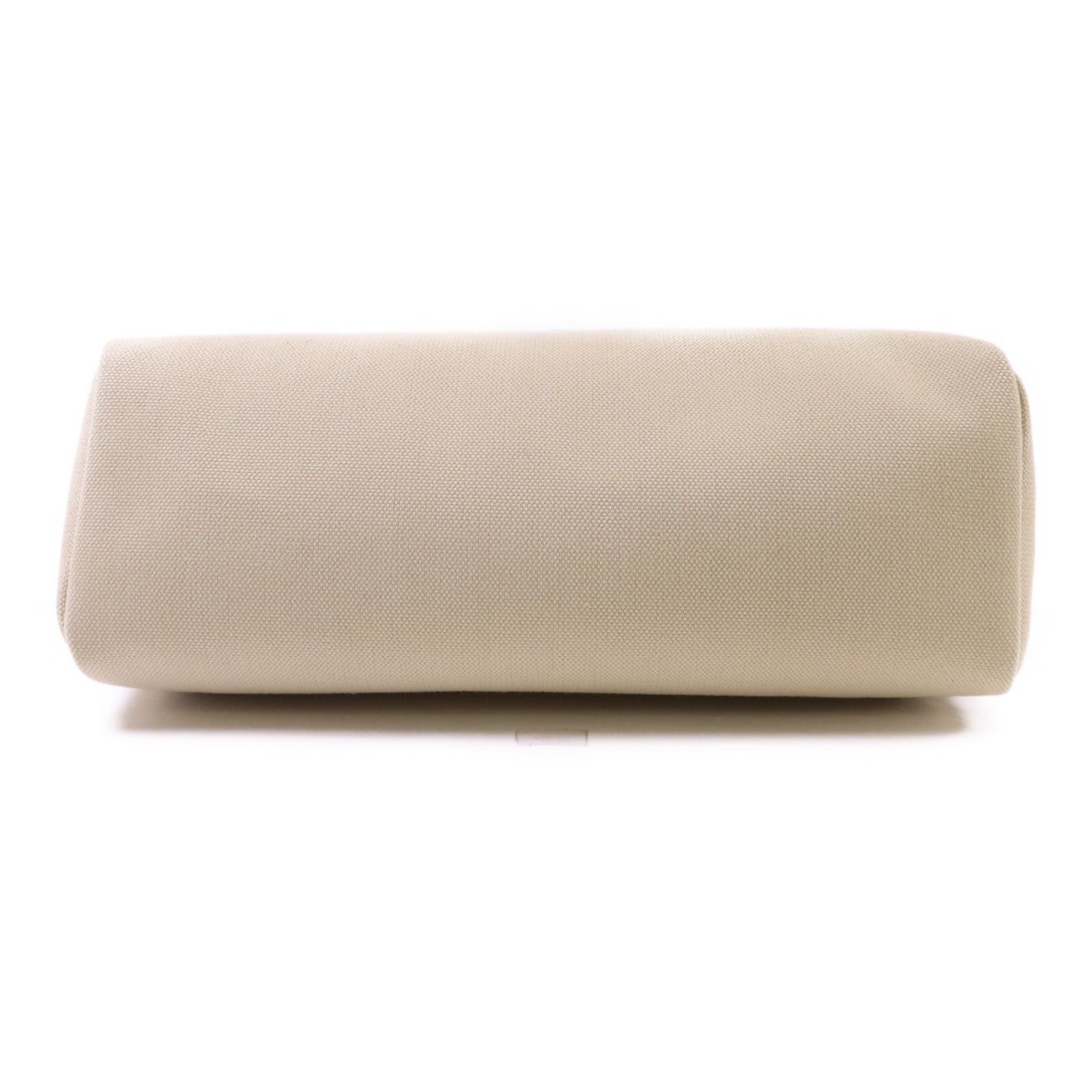 HERMES 帆布Herbag PM銀扣手挽肩背兩用袋Beton//Rouge Sellier