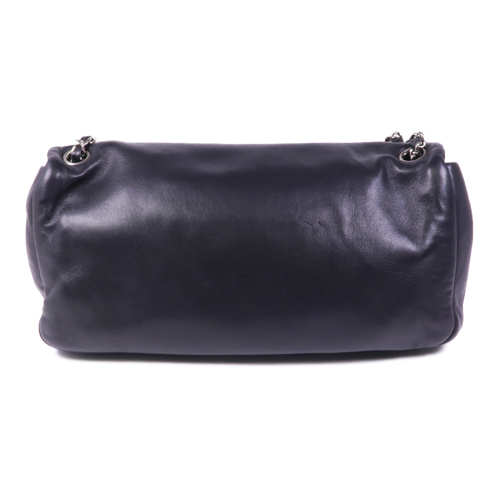 CHANEL 羊皮皮革Shoulder Bag銀扣肩背袋