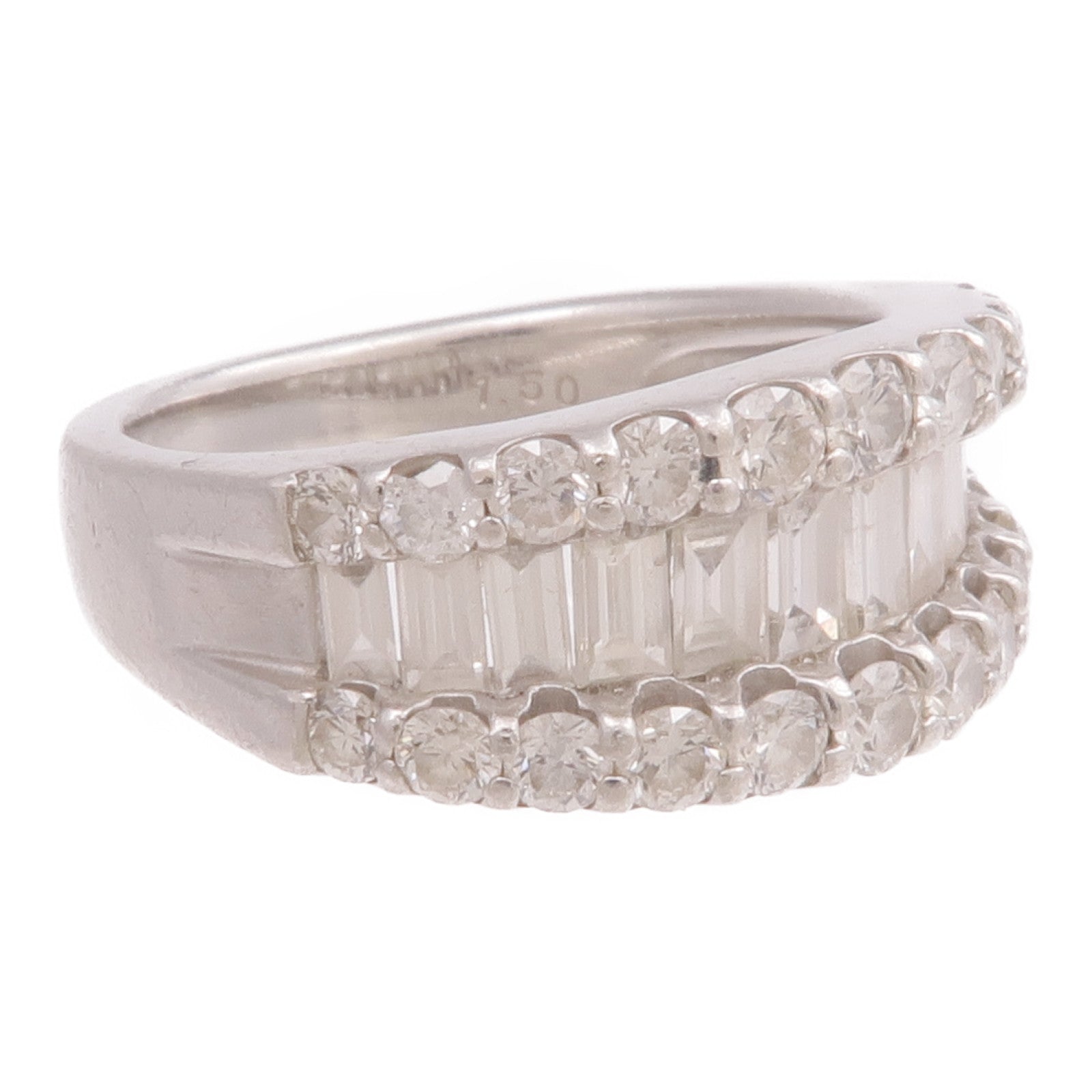 JEWELRY 【激減優惠】PT900鉑金Diamond Ring鑽石戒指US#5.25