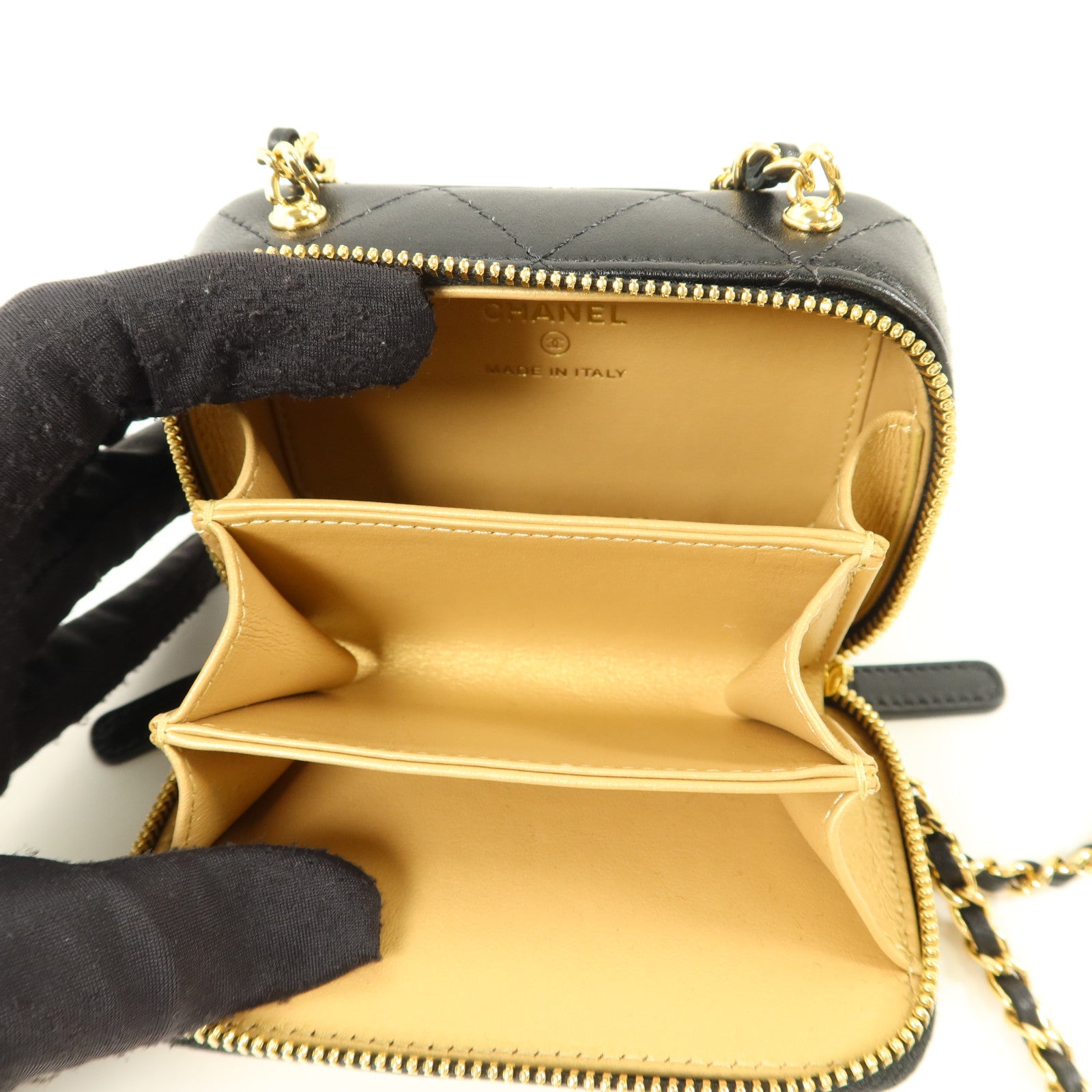 CHANEL 羊皮皮革Clutch with Chain肩背袋