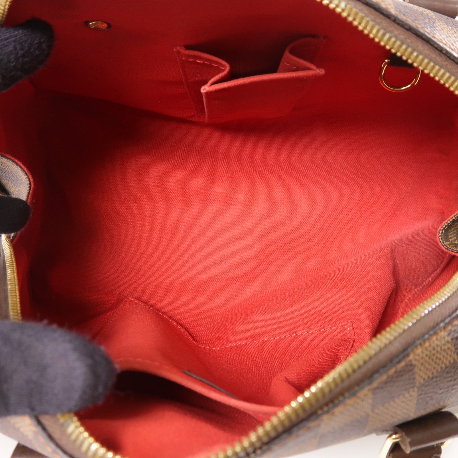 LOUIS VUITTON Damier Ribera金扣手挽袋