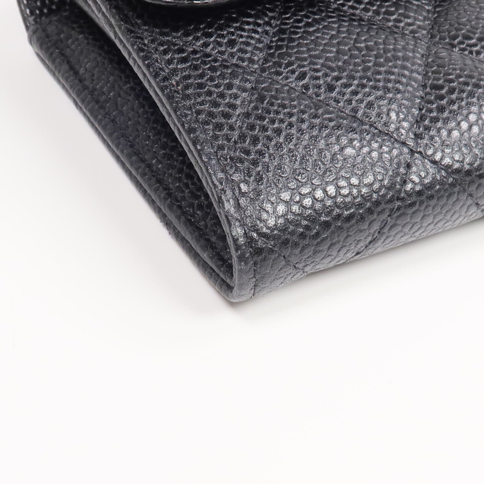 CHANEL 牛皮皮革Classic Long Flap Wallet金扣長錢包