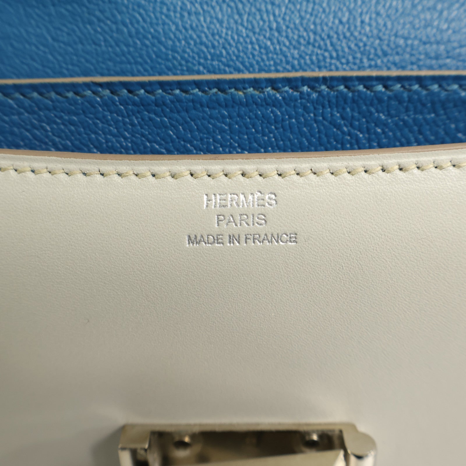 HERMES Swift皮革Illico銀扣肩背袋