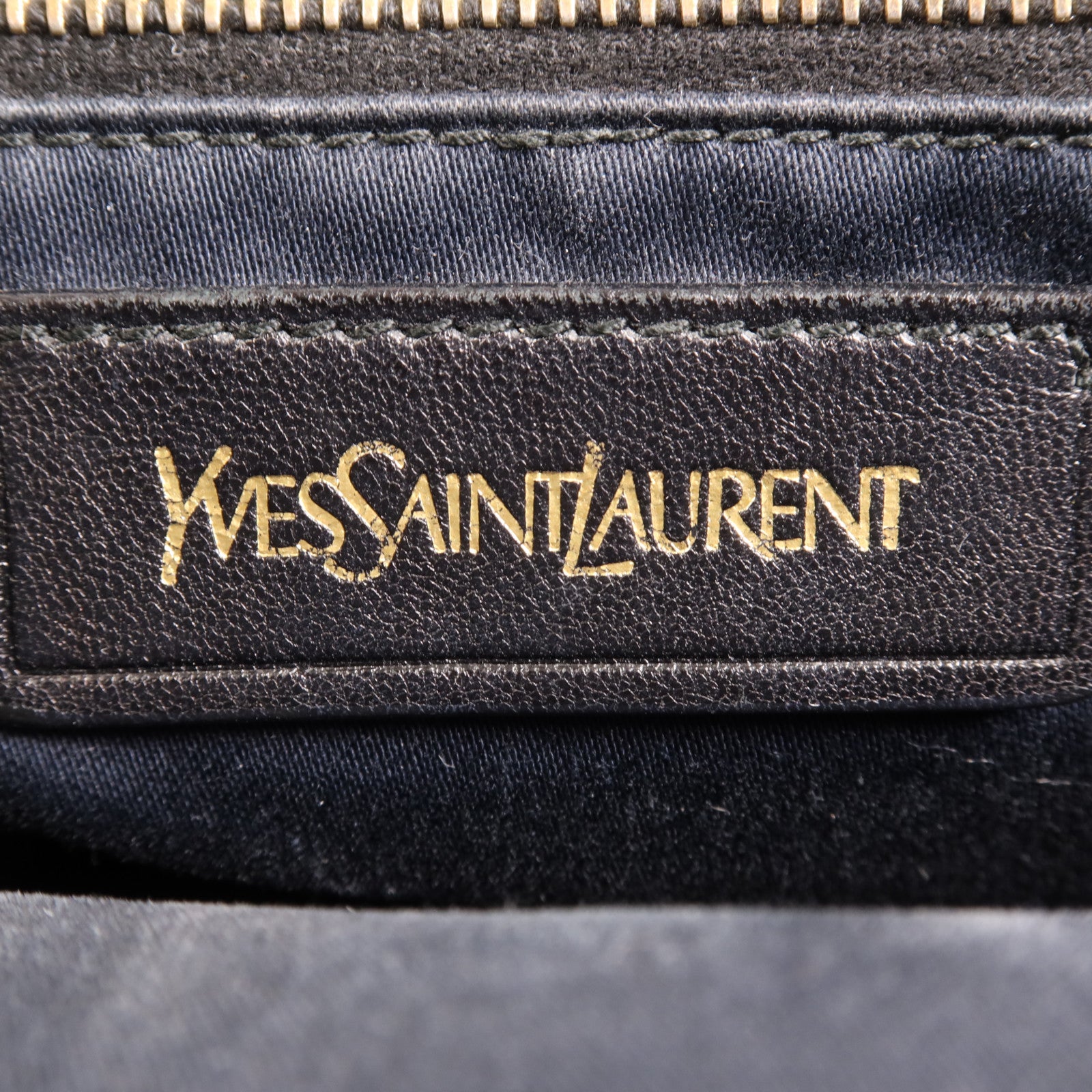 YVES SAINT LAURENT 牛皮皮革Cabas Chyc金扣手挽肩背兩用袋