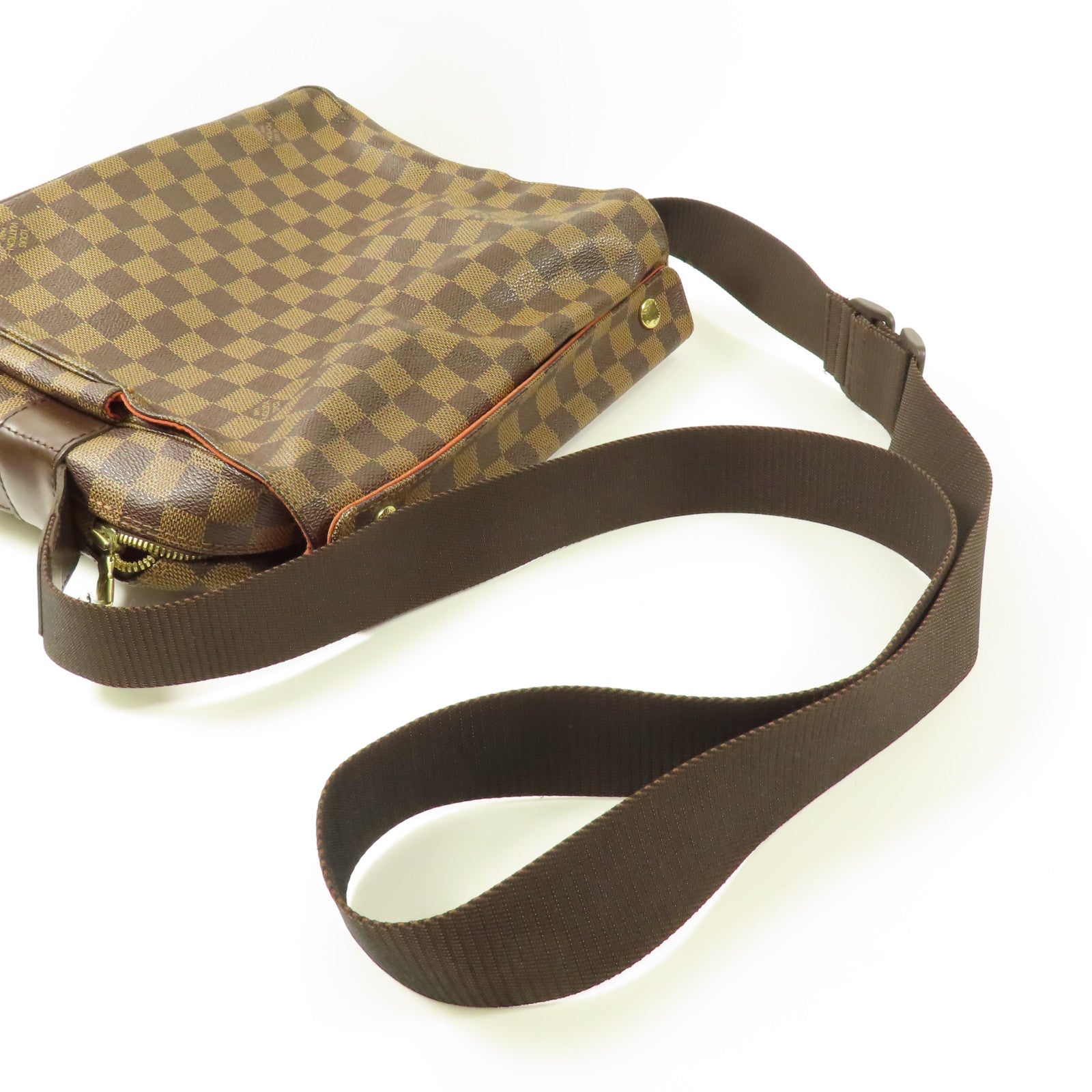 LOUIS VUITTON LV GHW Naviglio Shoulder Messenger Bag N45255 Damier Brown