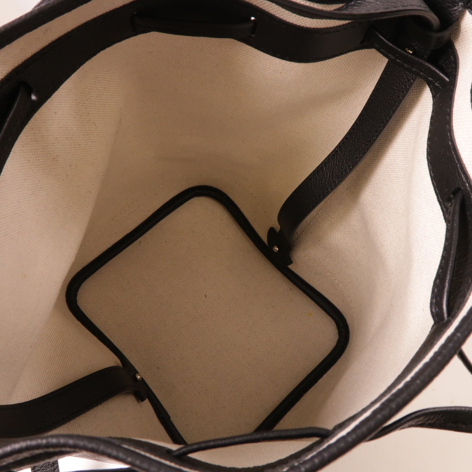 GOYARD 塗層帆布Petit Flot Bucket銀扣肩背袋黑色/啡色