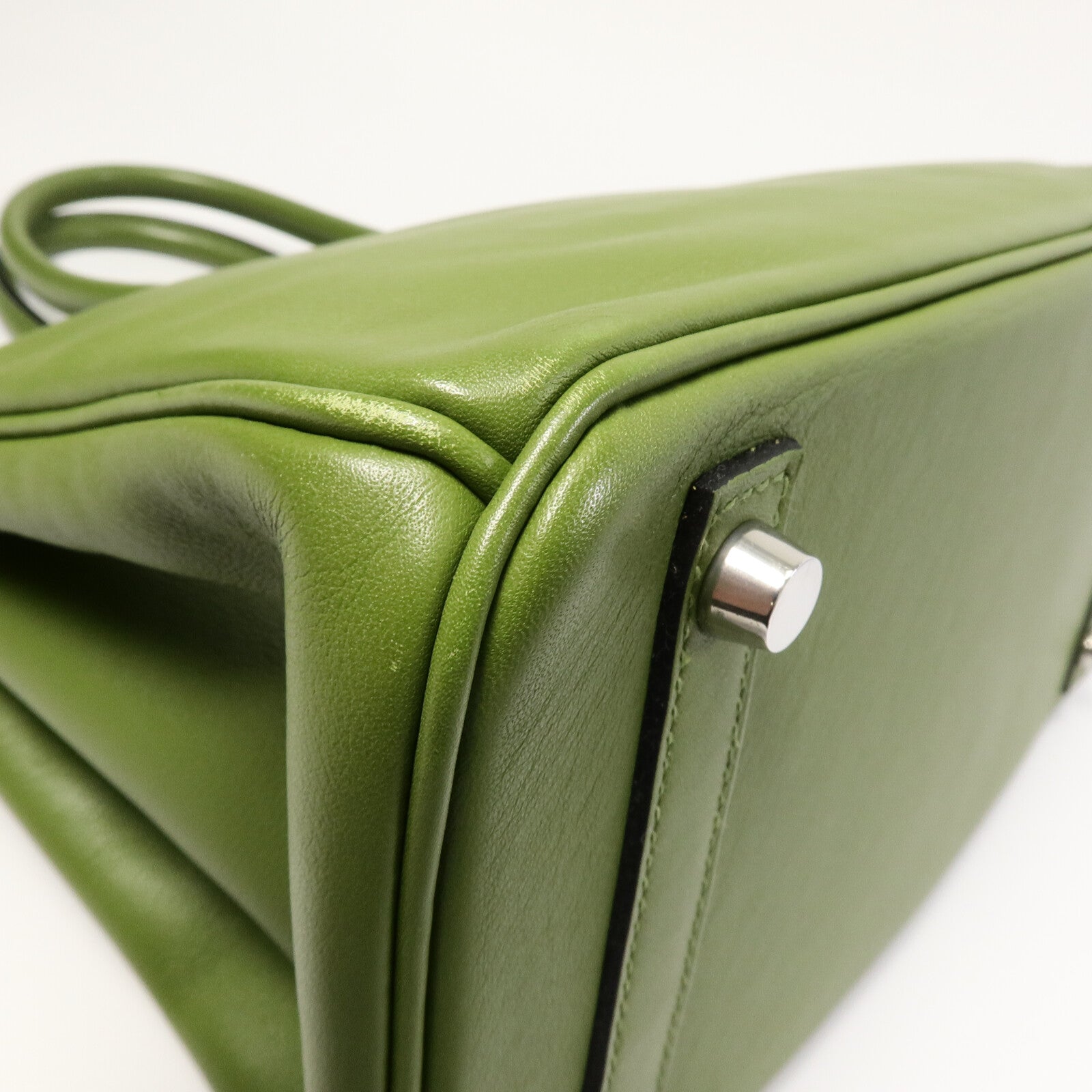 HERMES Swift皮革Birkin 30手挽袋Pelouse