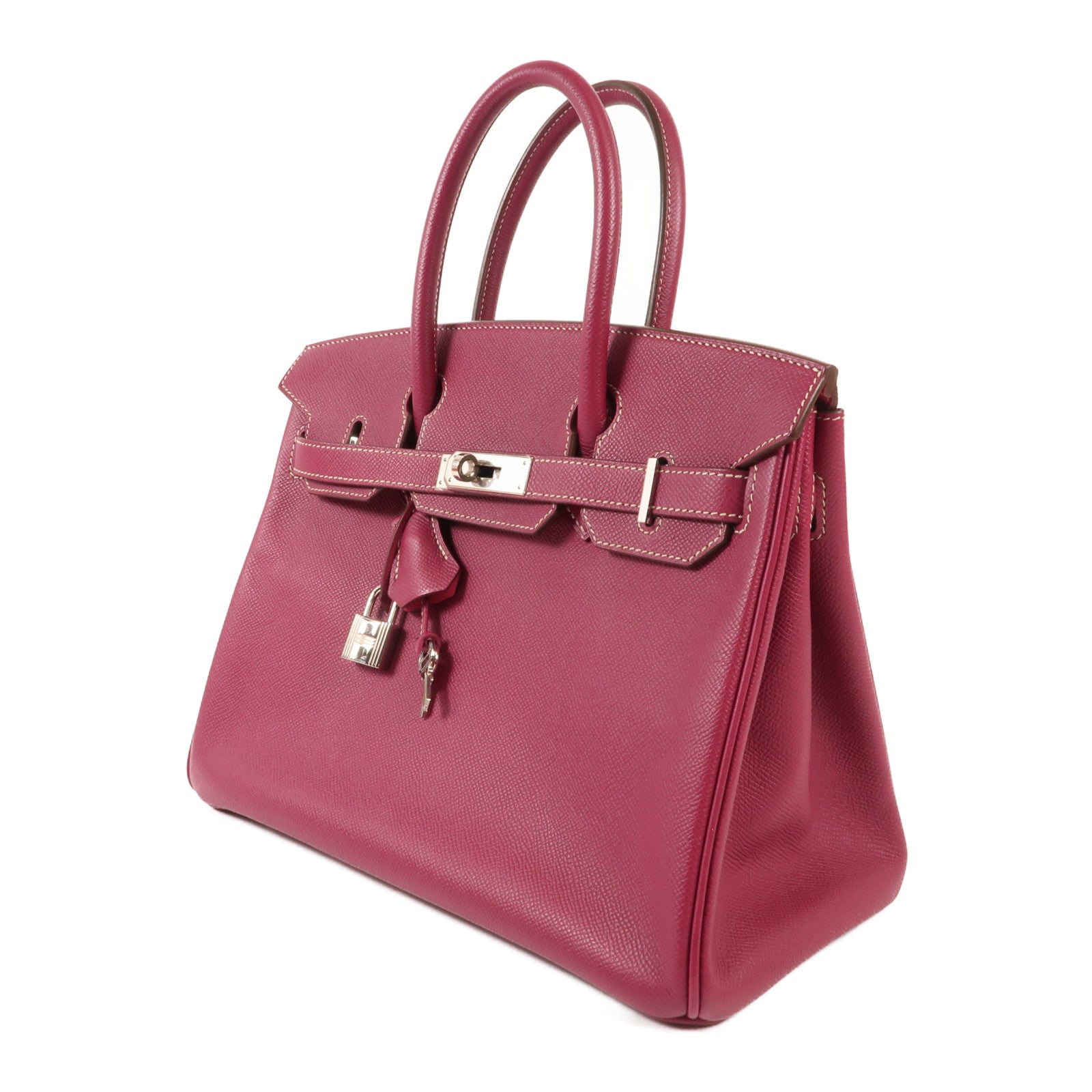 HERMES Epsom皮革Birkin 30銀扣手挽袋