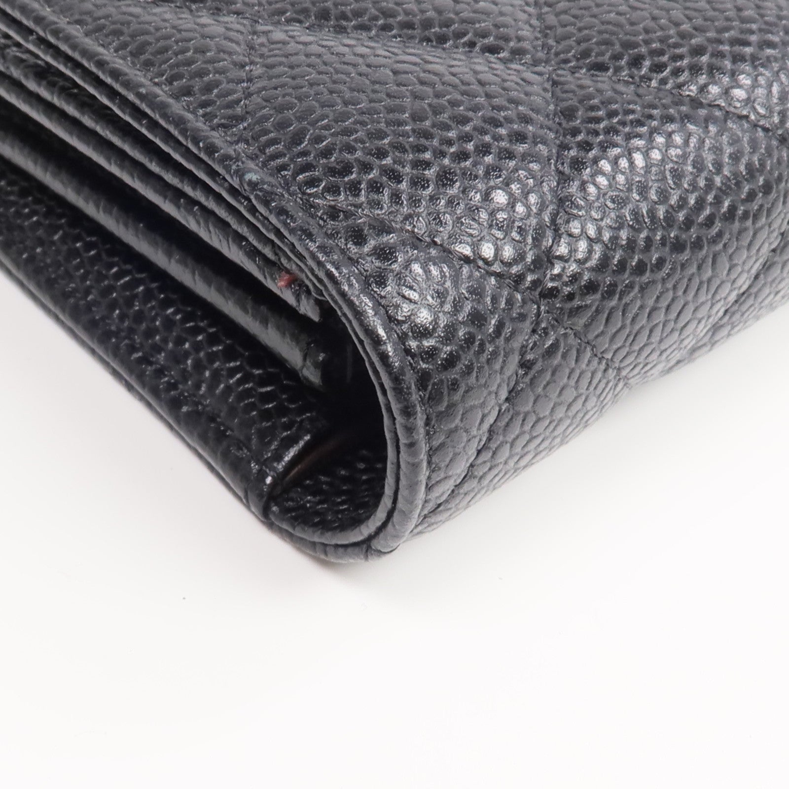 CHANEL 牛皮皮革Classic Long Flap Wallet金扣長錢包
