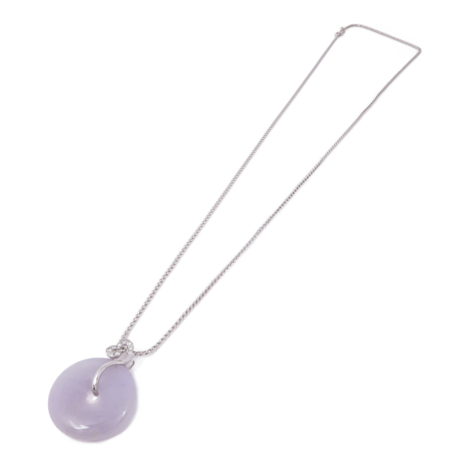 JEWELRY 18K白金Jade/Diamond Necklace翡翠/鑽石項鍊