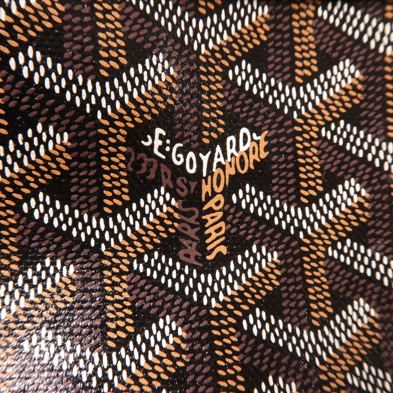 GOYARD 塗層帆布Petit Flot Bucket銀扣肩背袋黑色/啡色