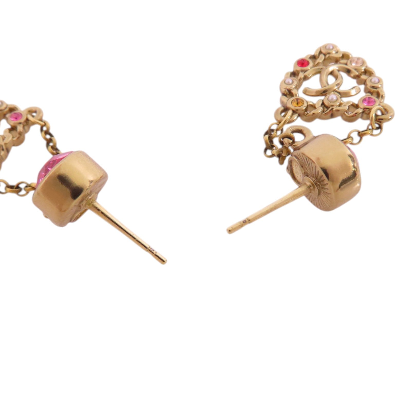 CHANEL 【激減優惠】金屬/水鑽Earrings金扣耳環