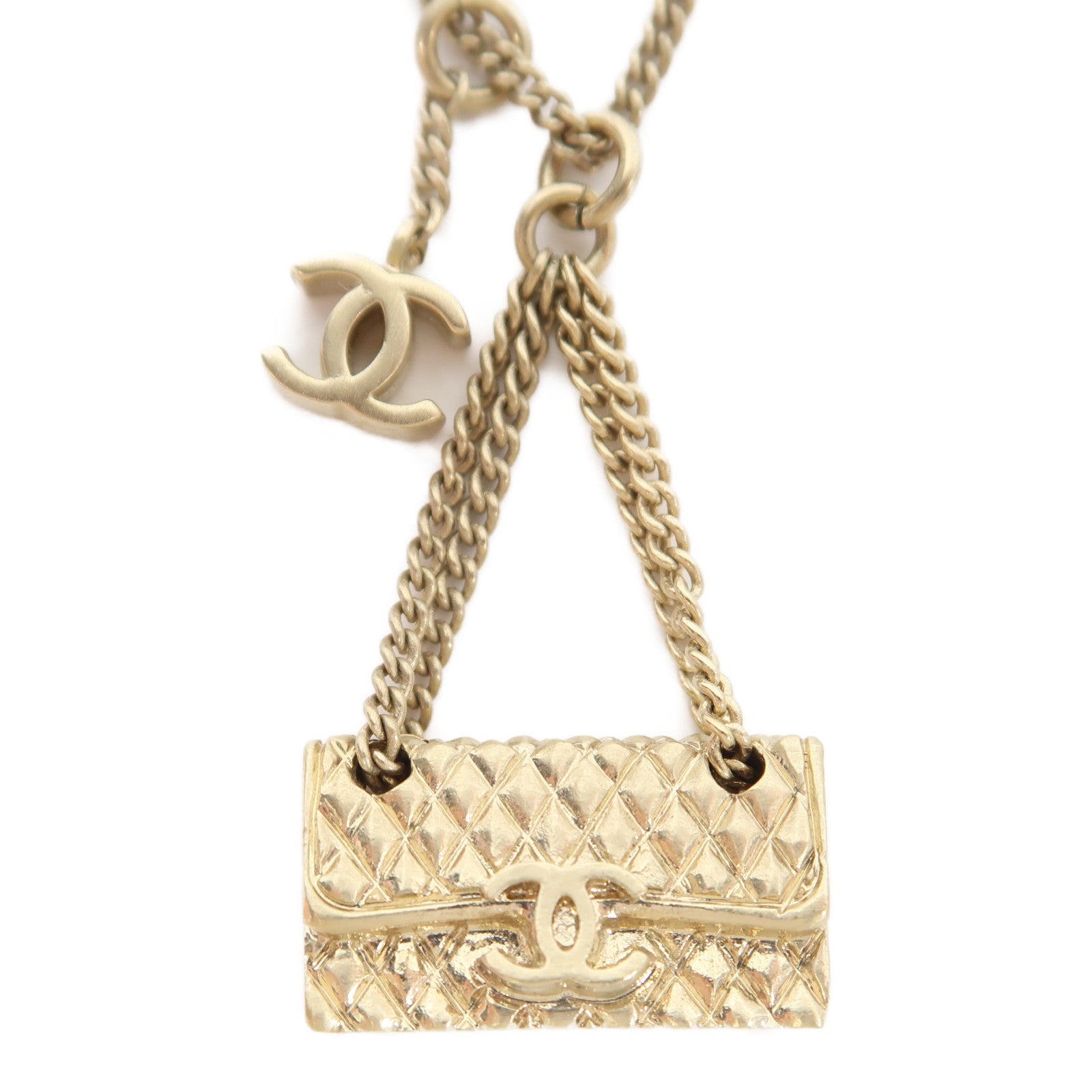 CHANEL 金屬Necklace項鍊金色