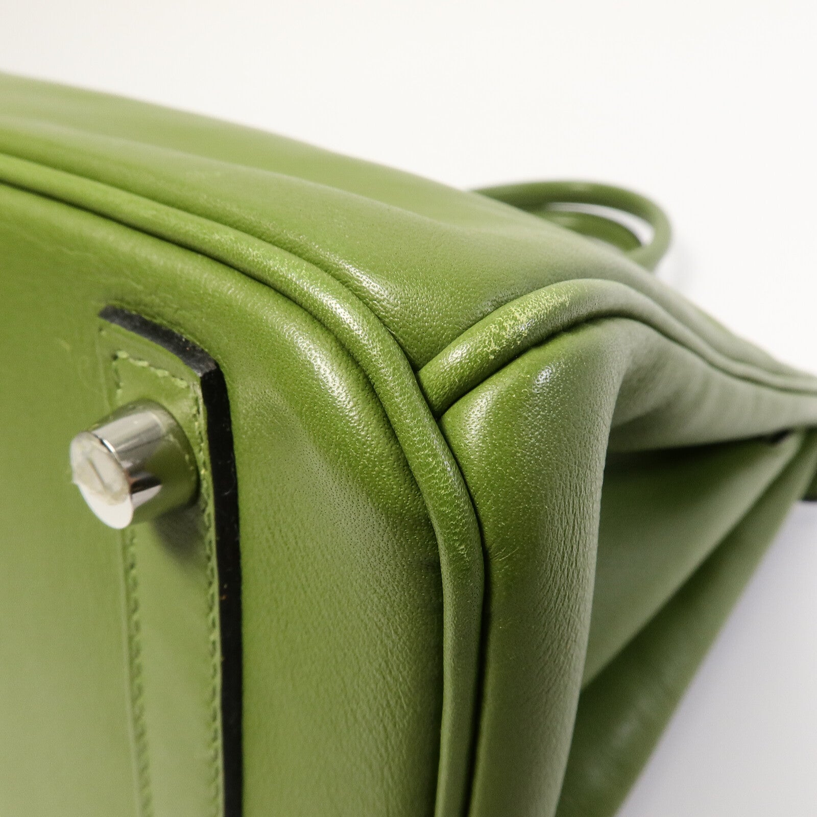 HERMES Swift皮革Birkin 30手挽袋Pelouse