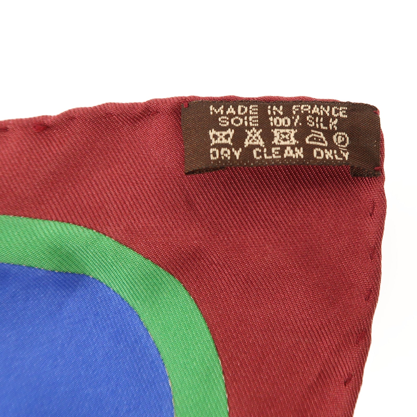 HERMES【激減優惠】 絲質Scarf圍巾藍色