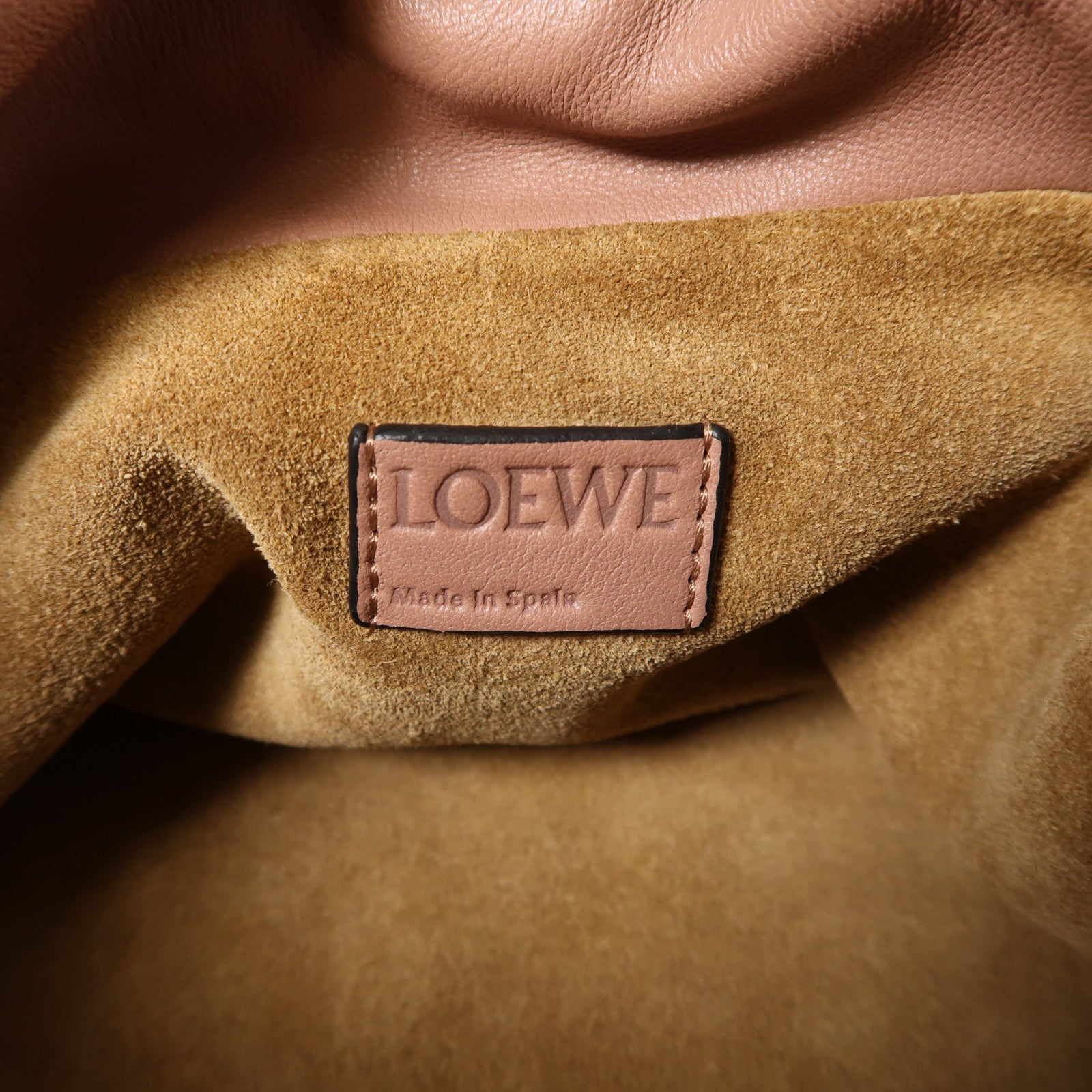 LOEWE 牛皮皮革Flamenco Medium金扣肩背袋