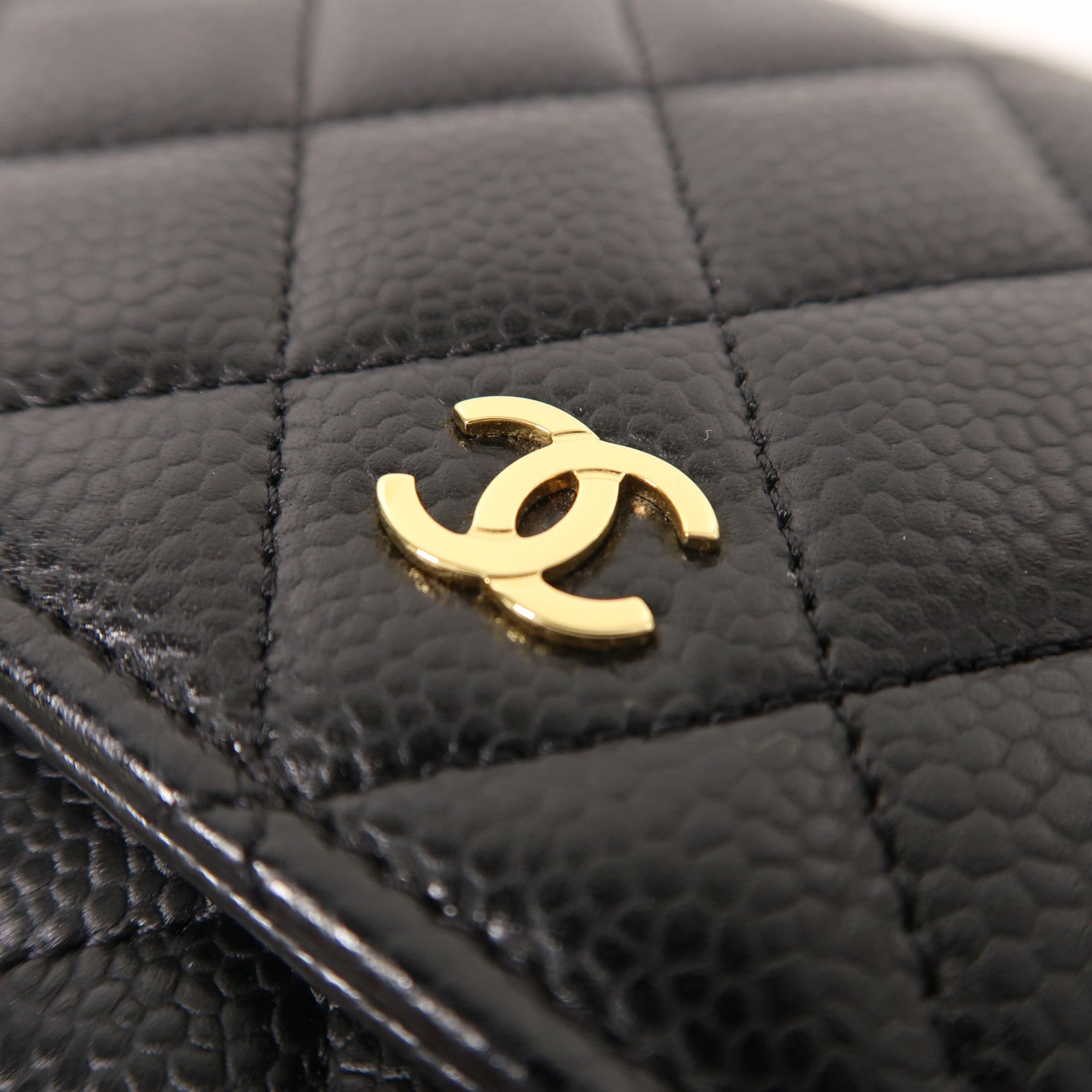 CHANEL 牛皮皮革WOC Wallet On Chain金扣鏈帶肩背袋