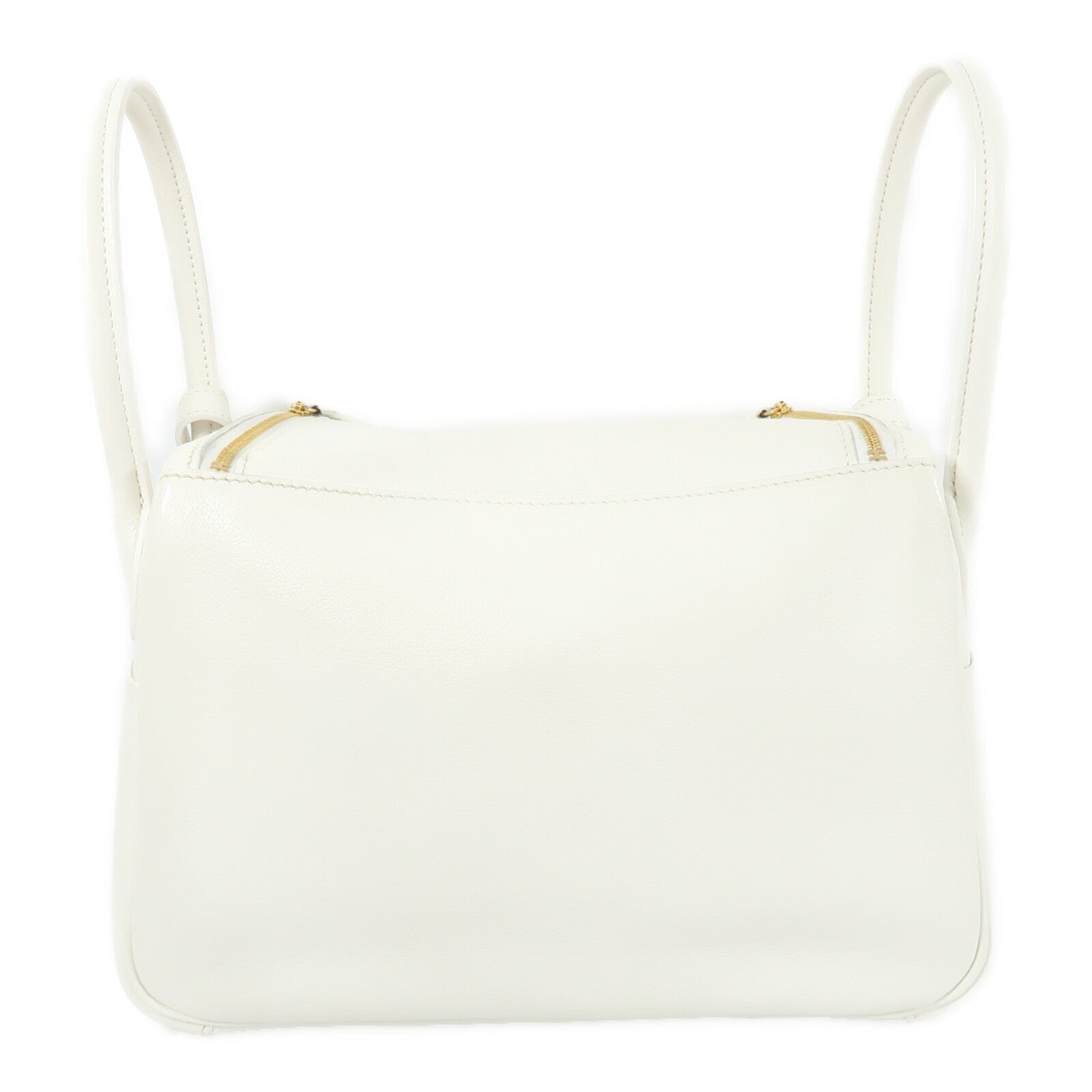 HERMES Evercolor皮革Lindy 26手挽肩背兩用袋Blanc