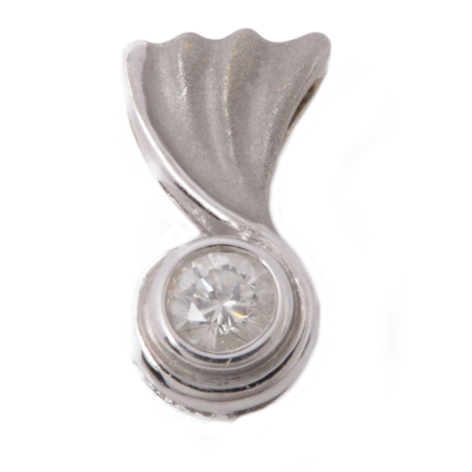JEWELRY 18K白金Diamond Pendant Top鑽石吊墜