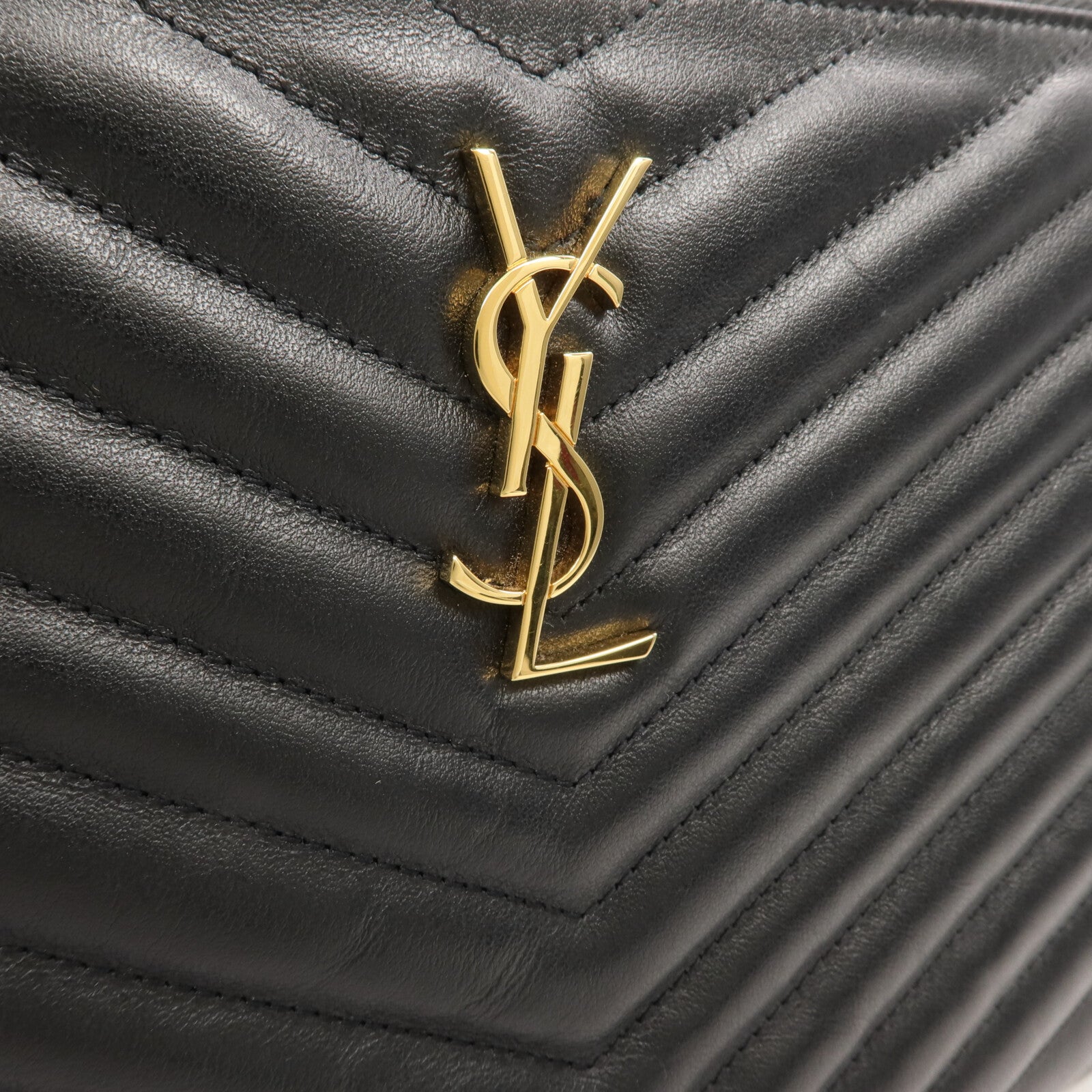SAINT LAURENT 牛皮皮革Pouch手拿包