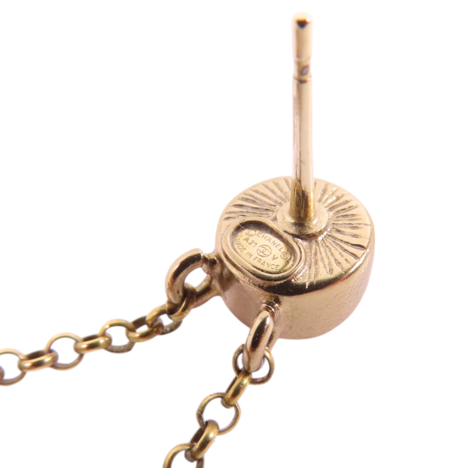 CHANEL 【激減優惠】金屬/水鑽Earrings金扣耳環