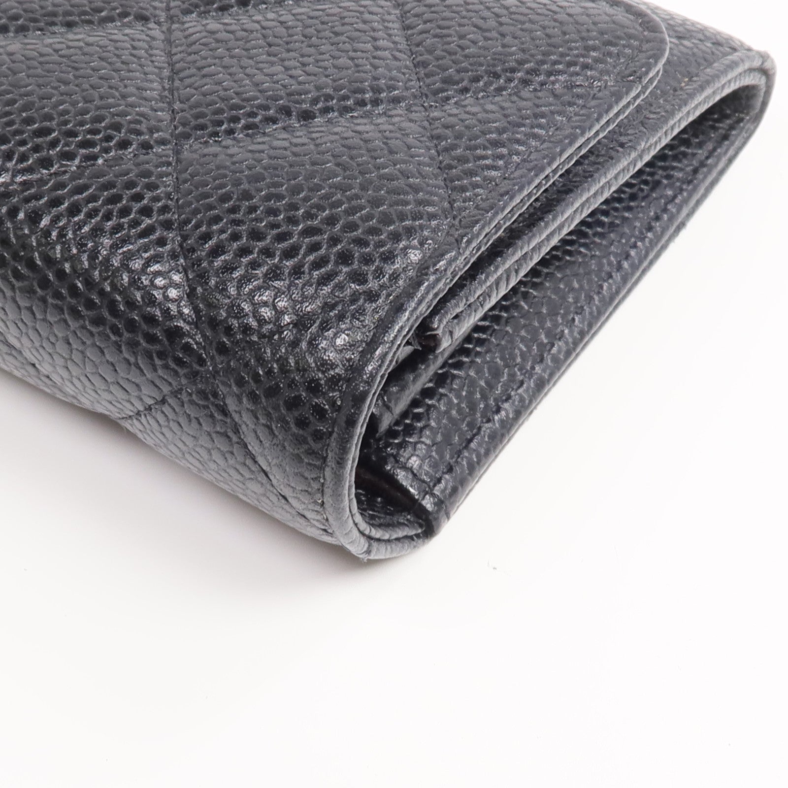 CHANEL 牛皮皮革Classic Long Flap Wallet金扣長錢包
