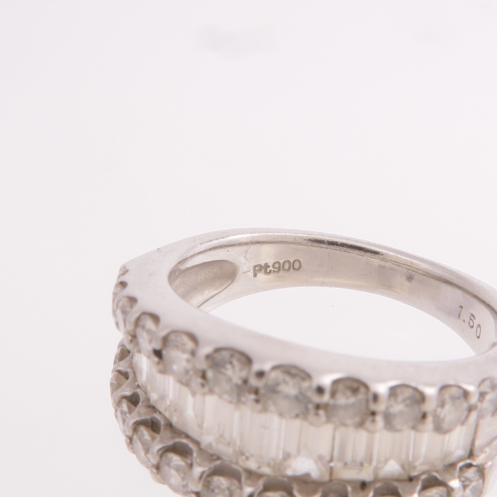 JEWELRY 【激減優惠】PT900鉑金Diamond Ring鑽石戒指US#5.25
