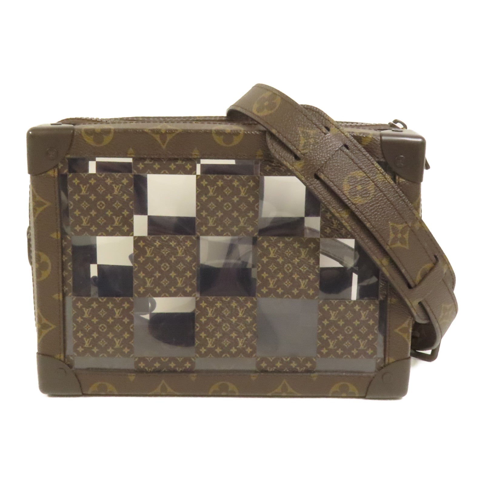 LOUIS VUITTON Monogram PVC CHESS SOFT TRUNK肩背袋