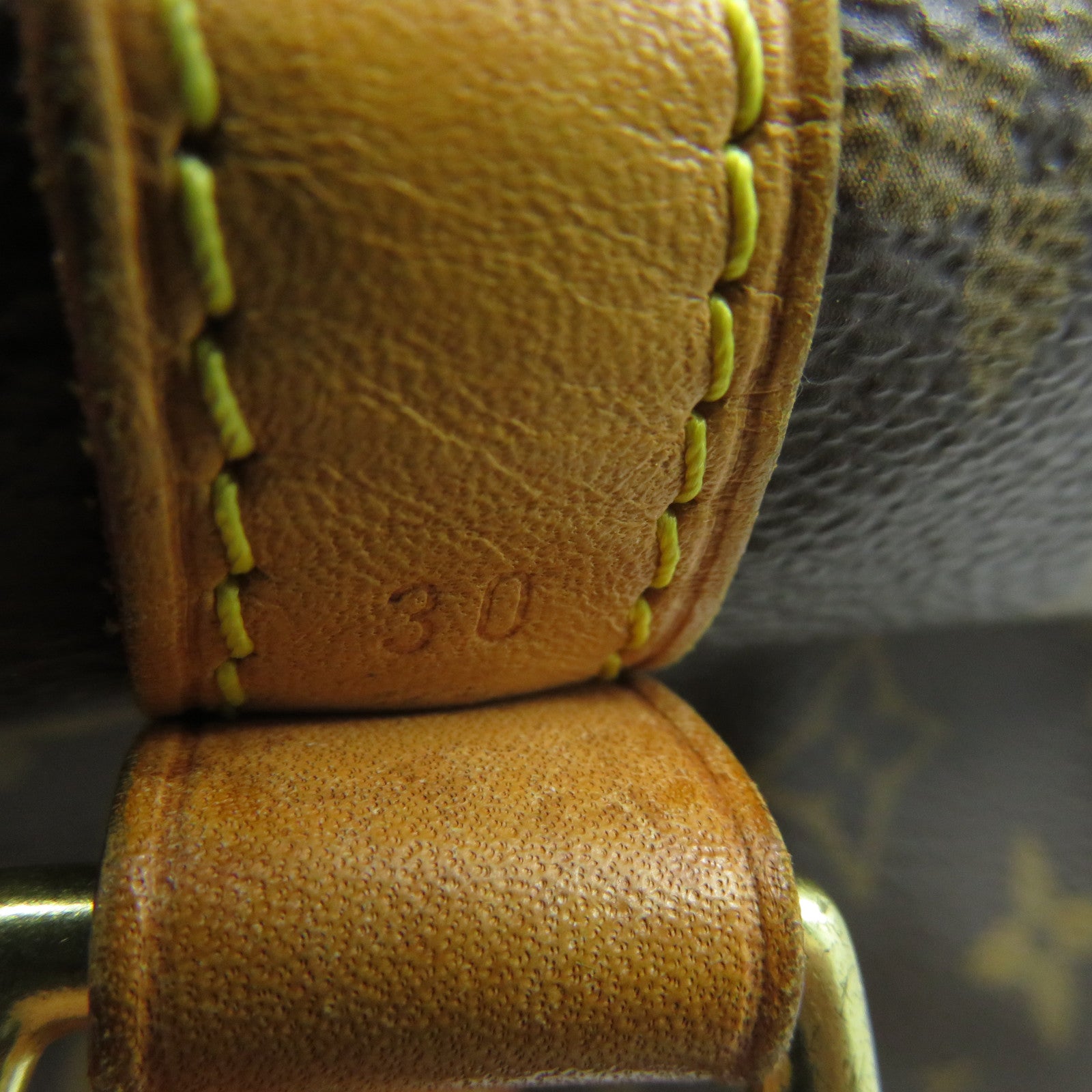 LOUIS VUITTON Monogram Speedy Bandouliere 30金扣手挽肩背兩用袋啡色