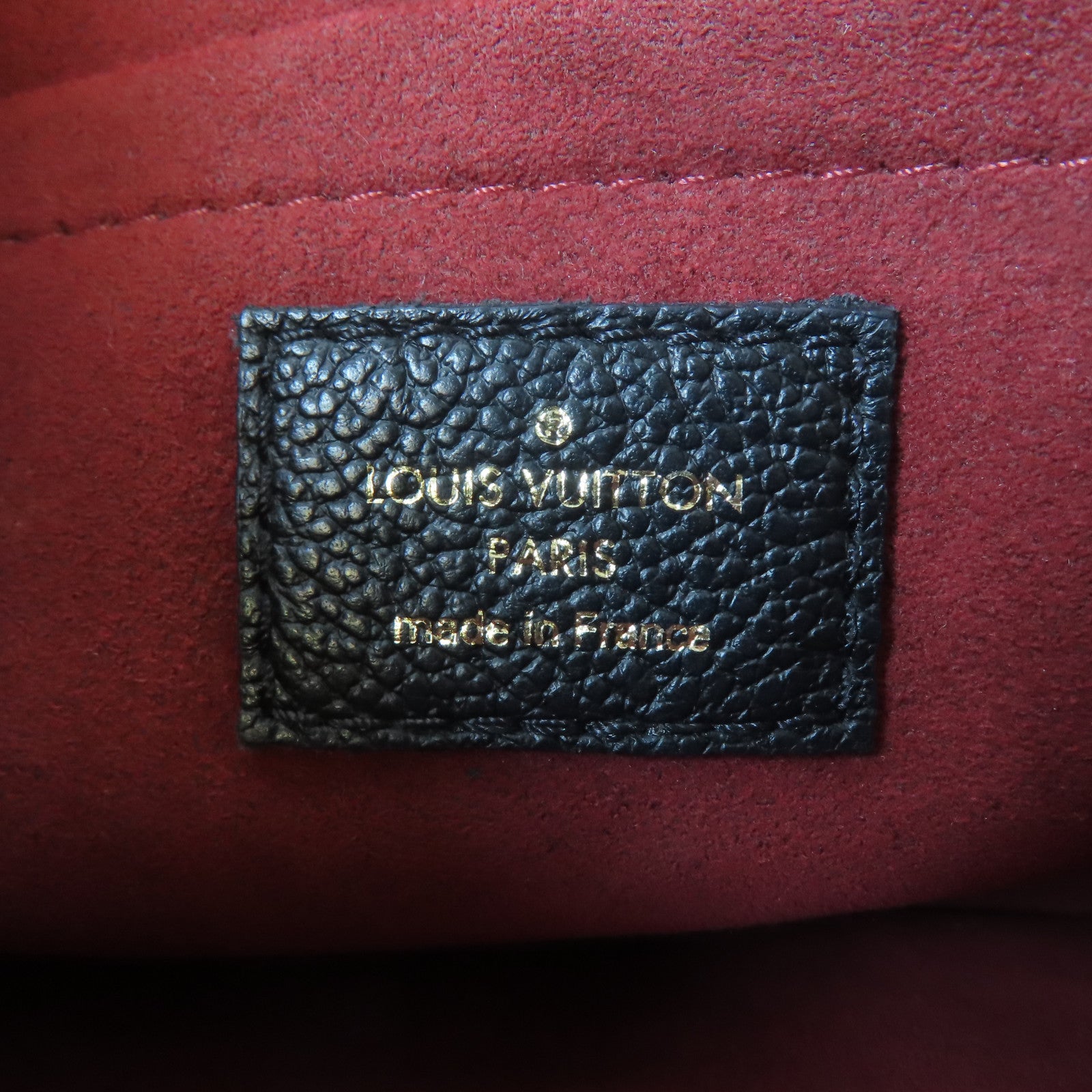 LOUIS VUITTON Monogram Empreinte Multi Pochette Accessoires金扣肩背袋黑色