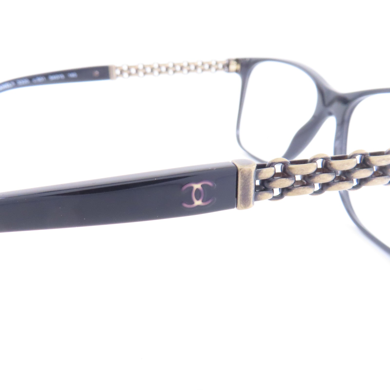 CHANEL PVC Glasses眼鏡黑色/棕色