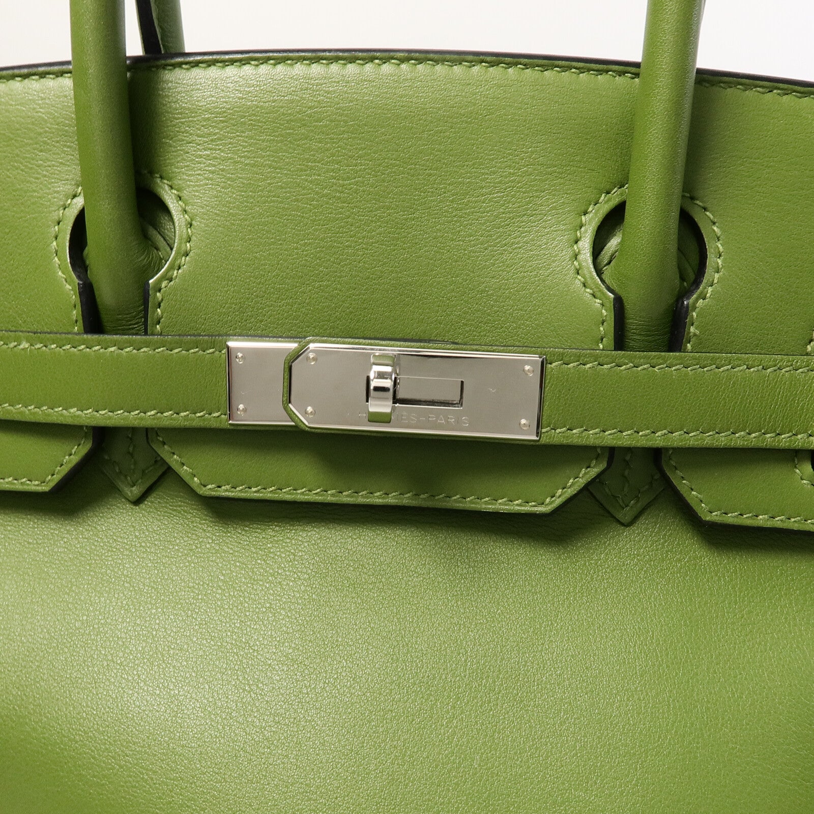 HERMES Swift皮革Birkin 30手挽袋Pelouse