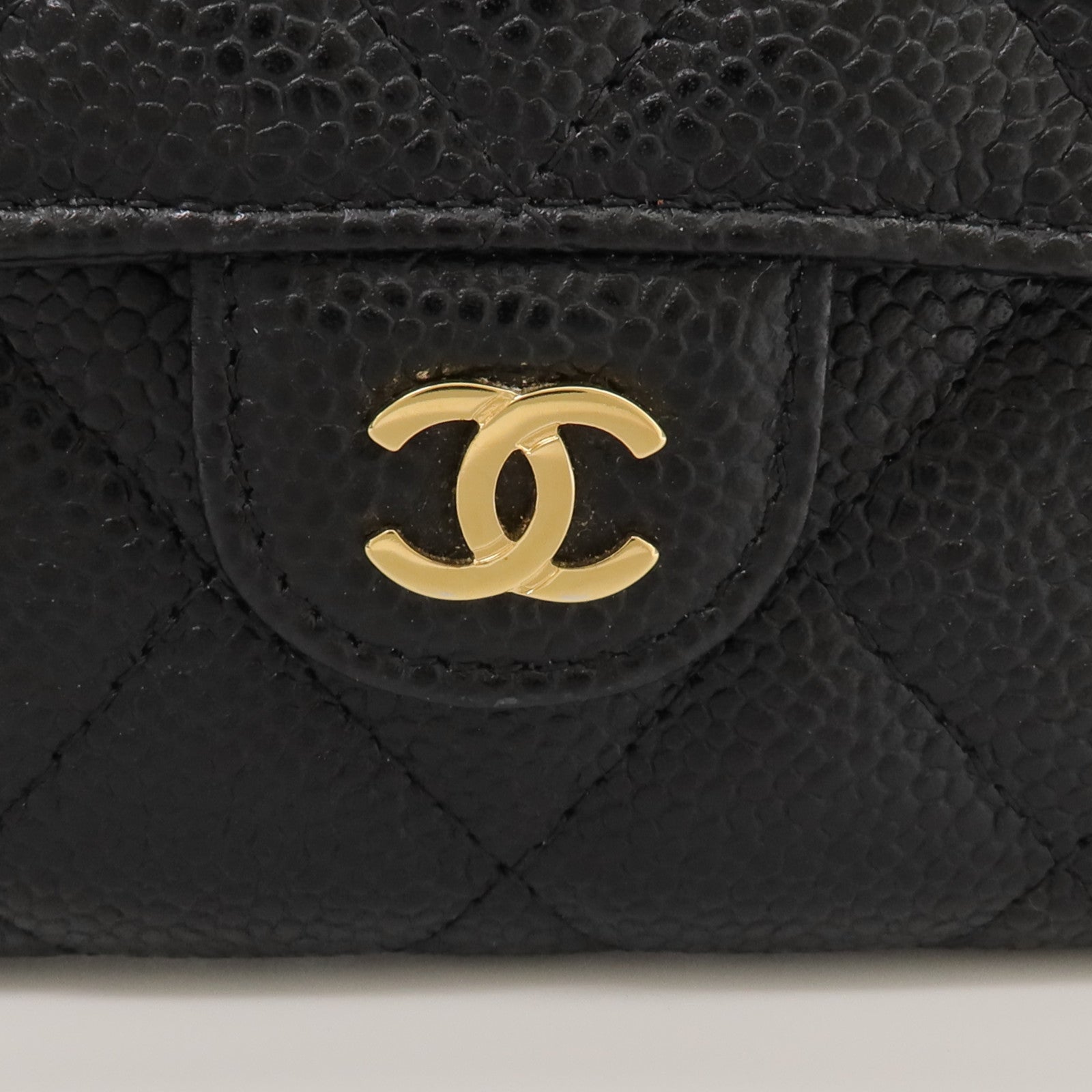 CHANEL 牛皮皮革Classic Long Flap Wallet金扣長錢包