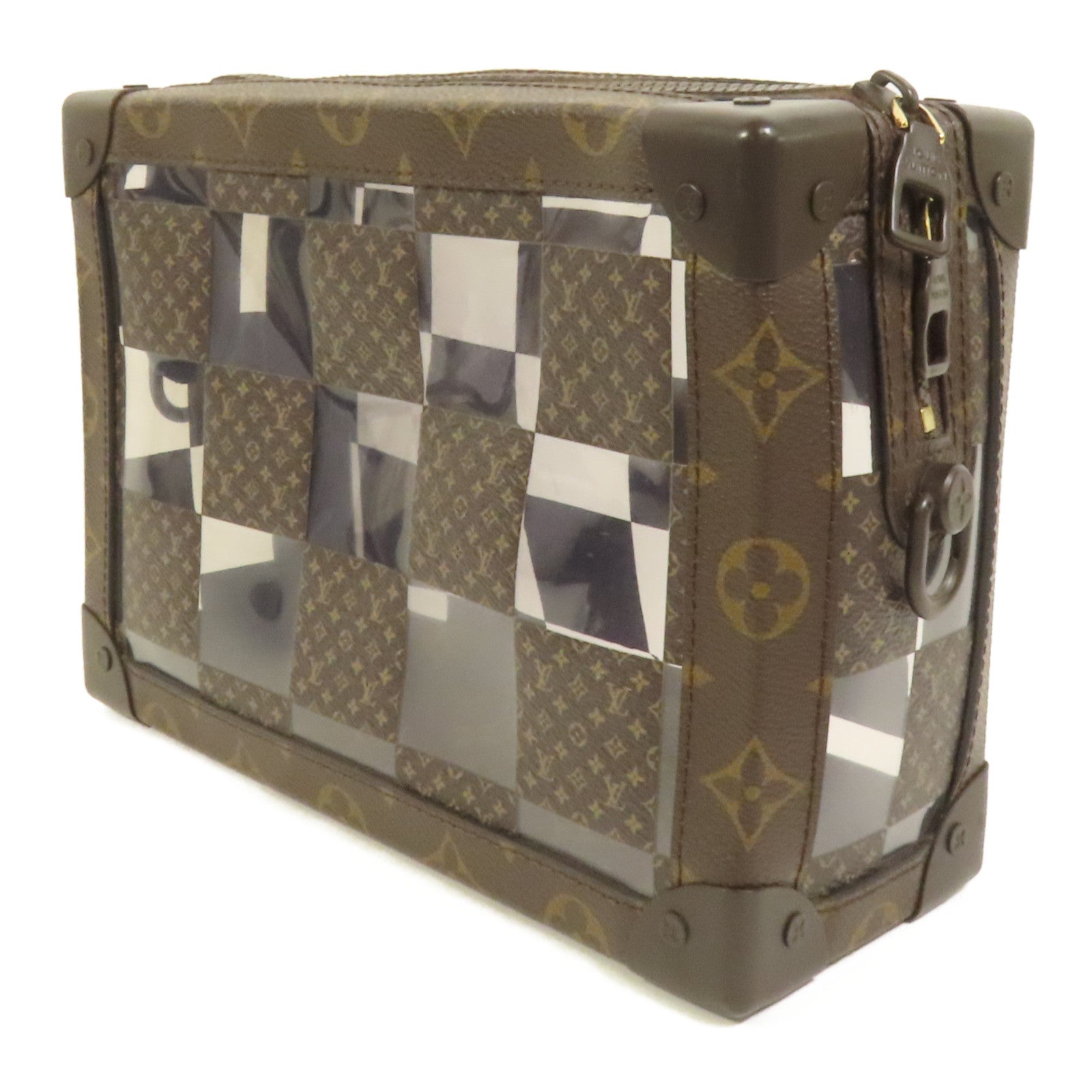 LOUIS VUITTON Monogram PVC CHESS SOFT TRUNK肩背袋