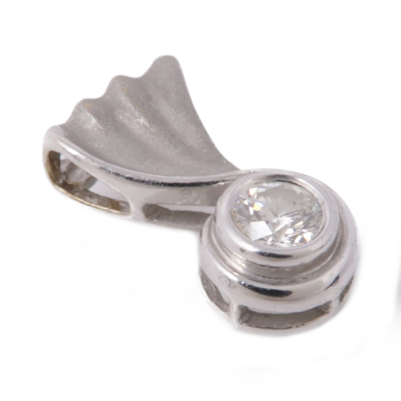 JEWELRY 18K白金Diamond Pendant Top鑽石吊墜